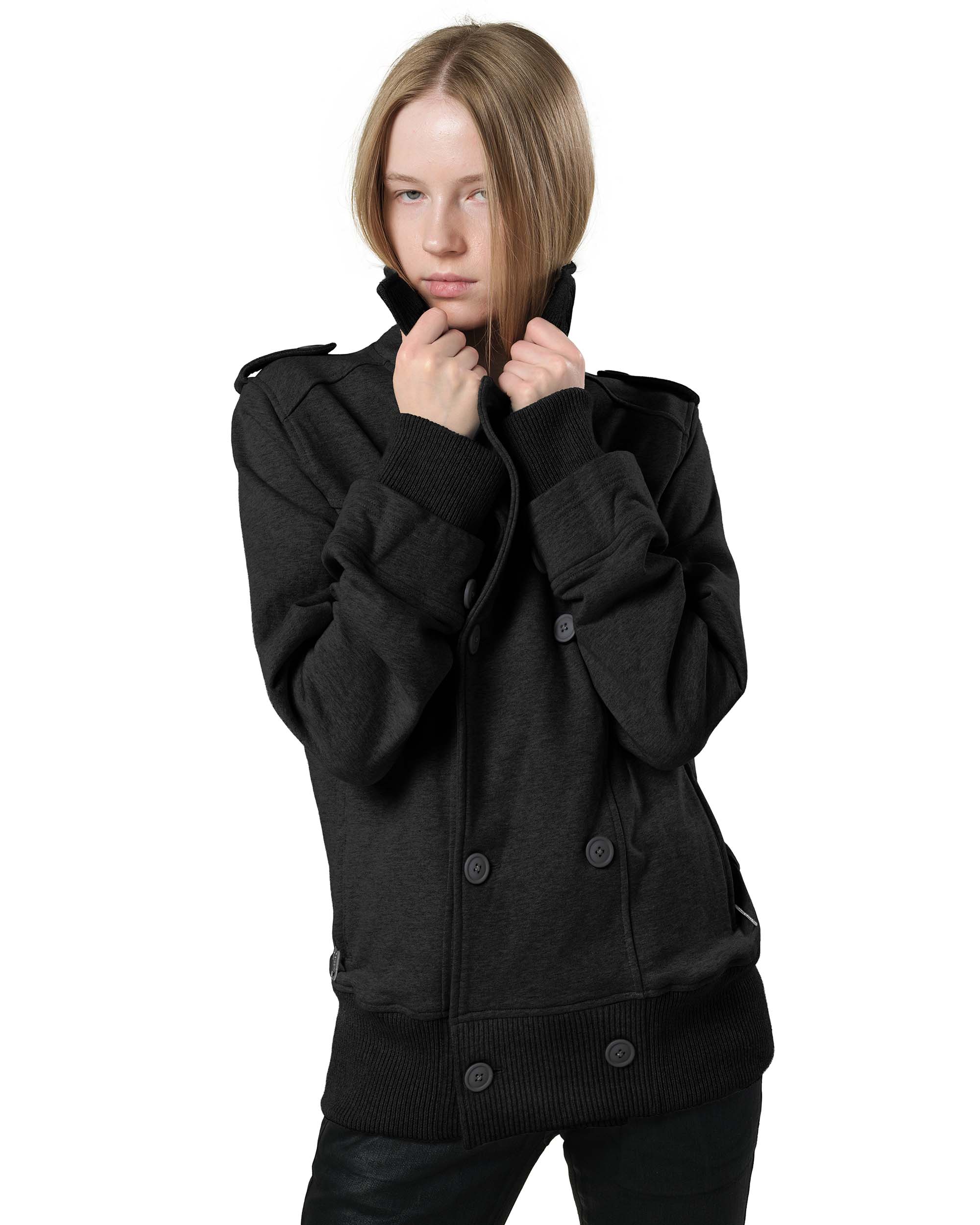 Black jersey jacket