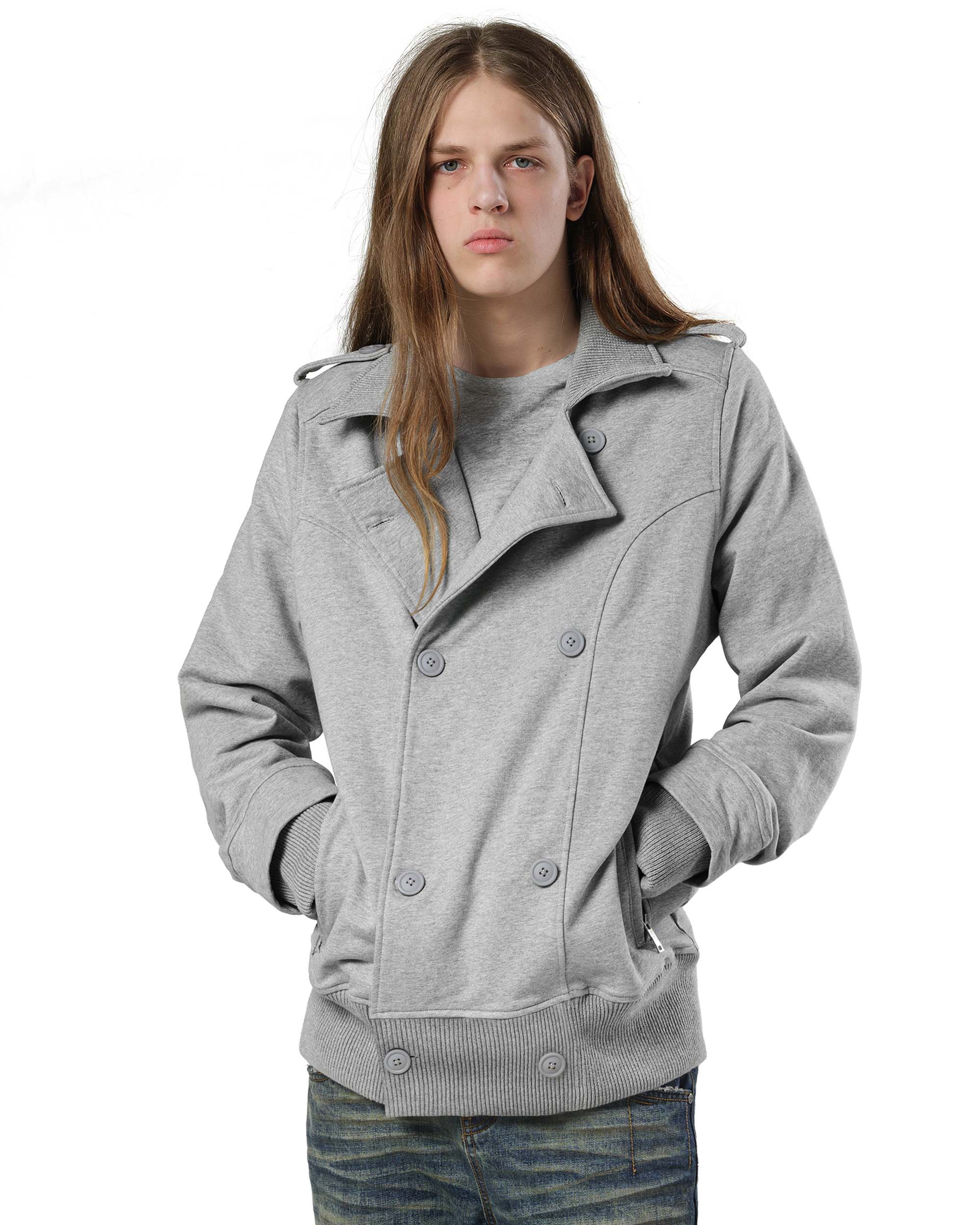Grey jersey jacket