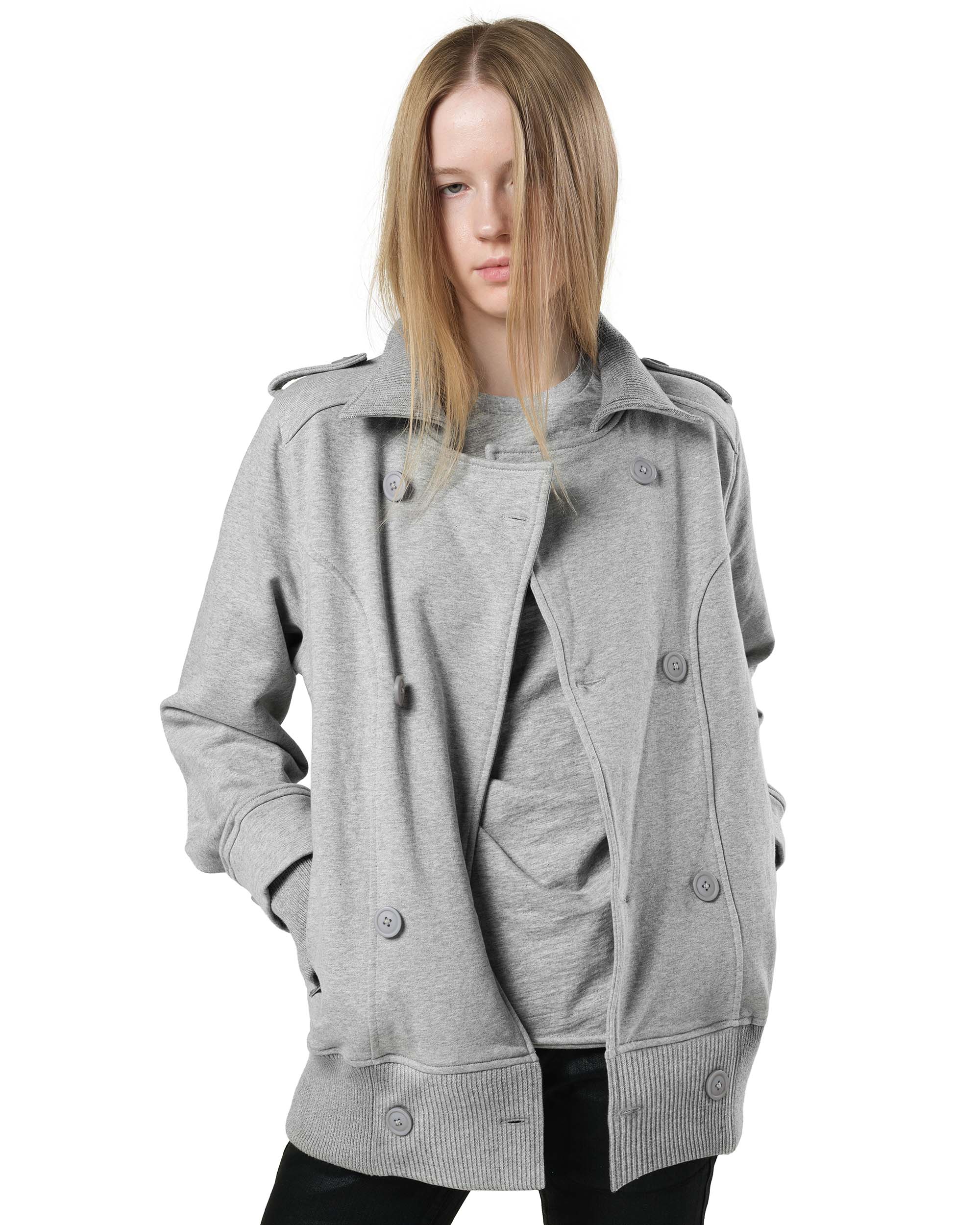 Grey jersey jacket