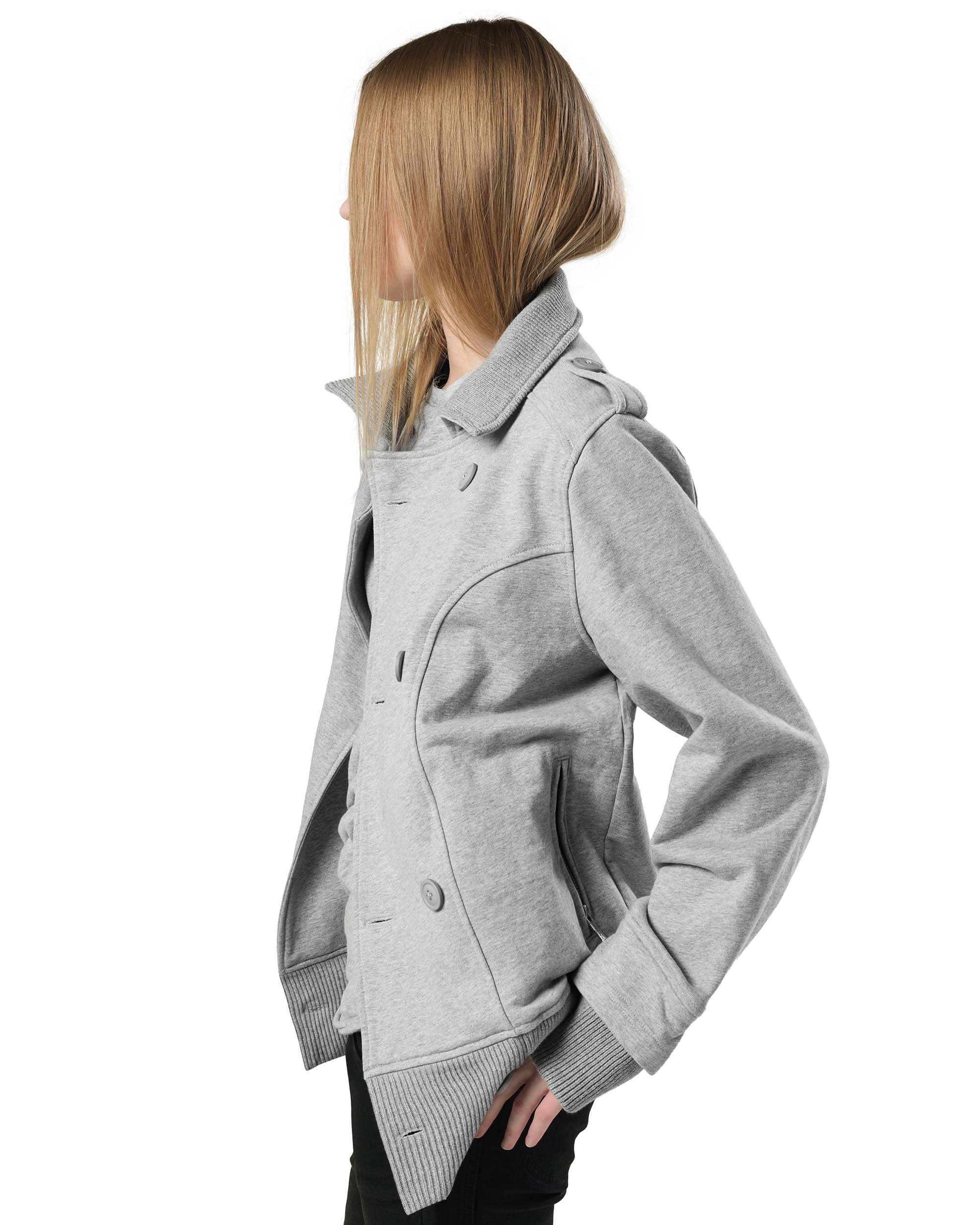 Grey jersey jacket