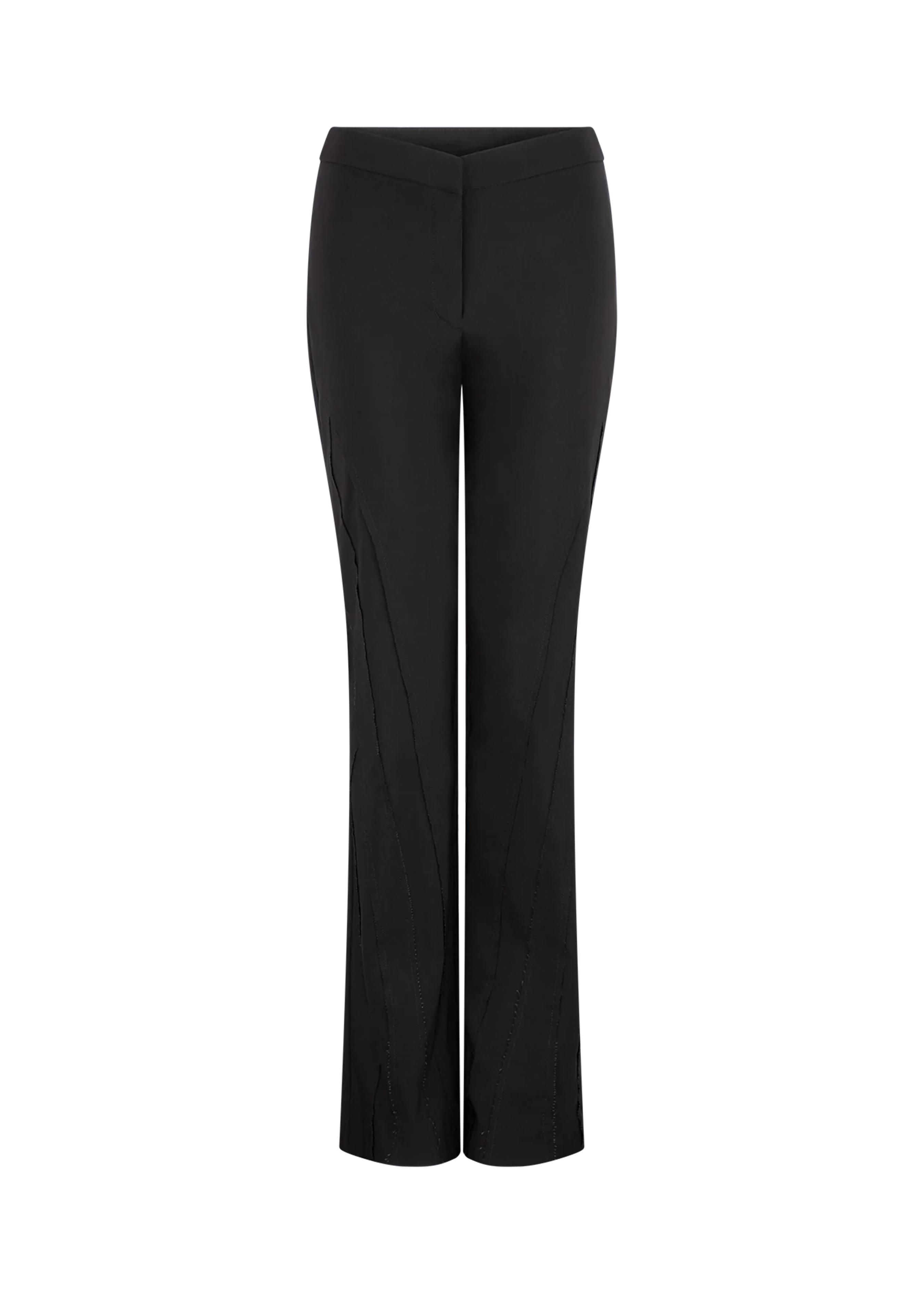 Spliced pant - black (mid rise)