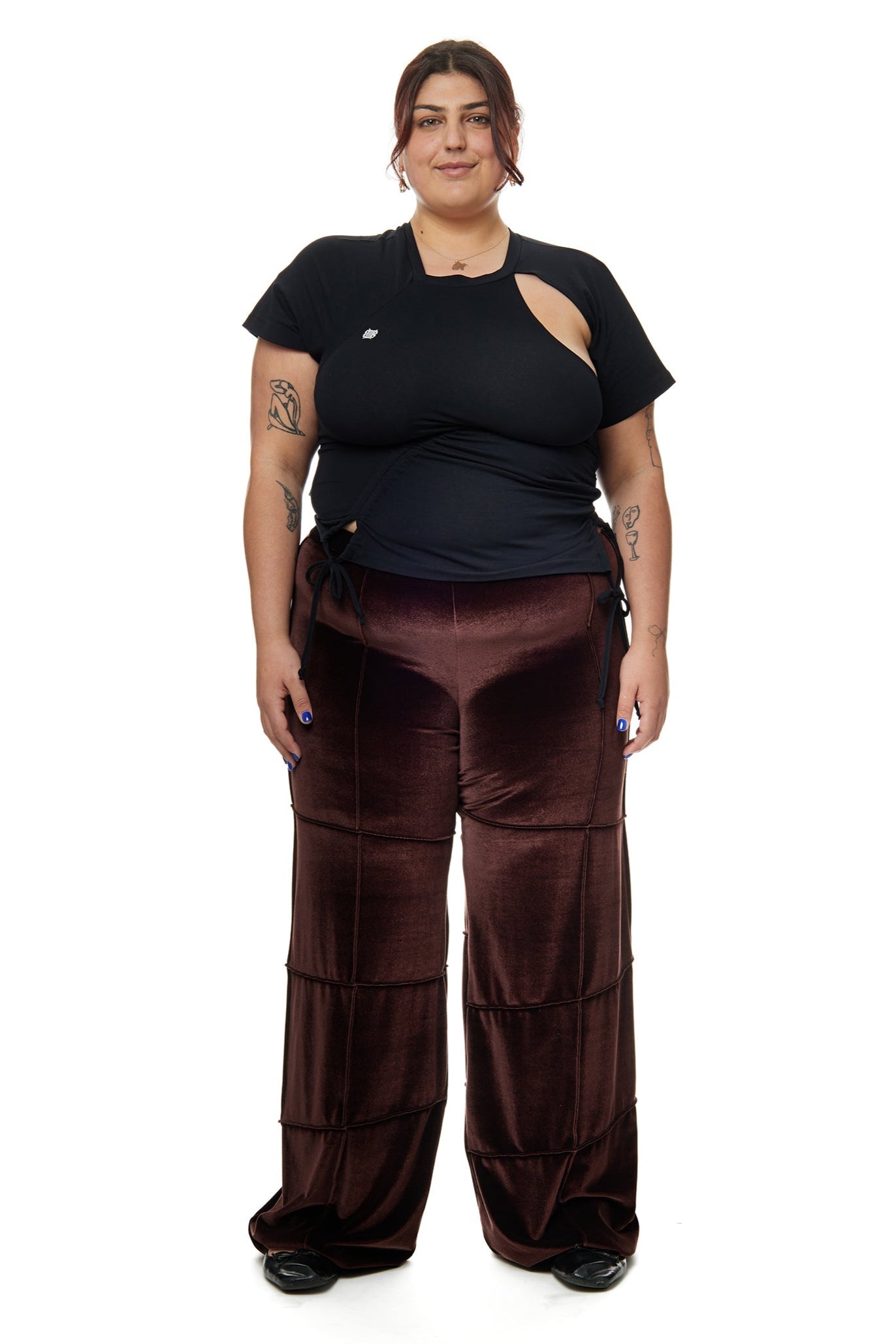 Spider pant - brown (straight)