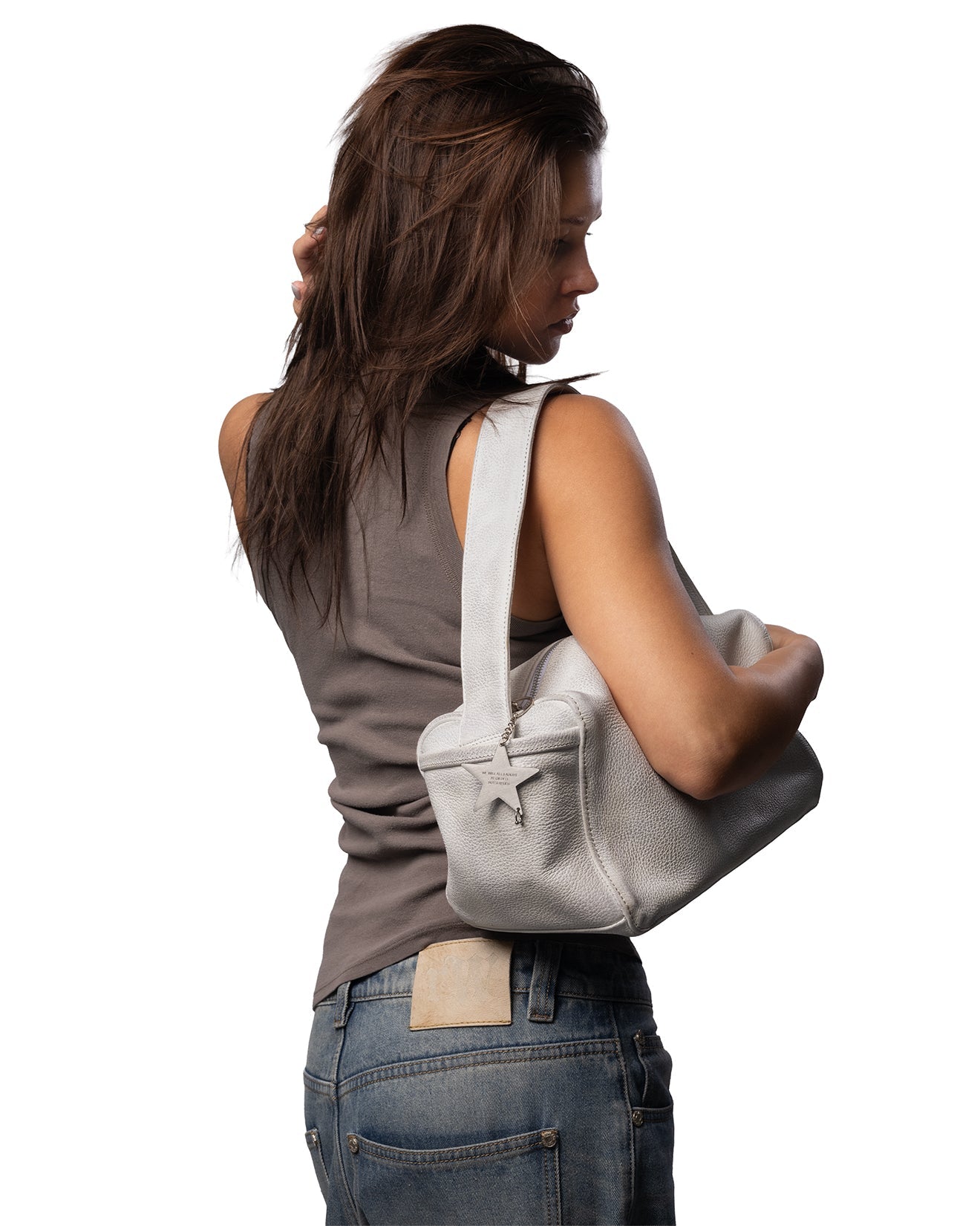 K x racer star leather bag