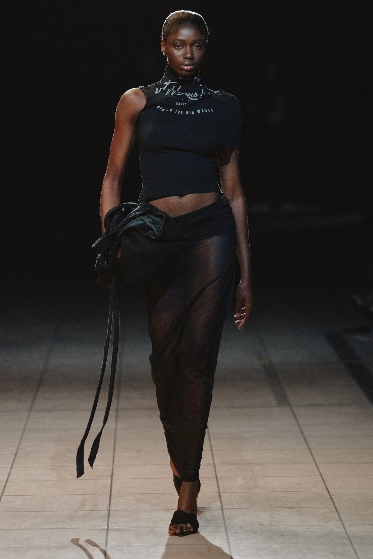 Draped h&e top