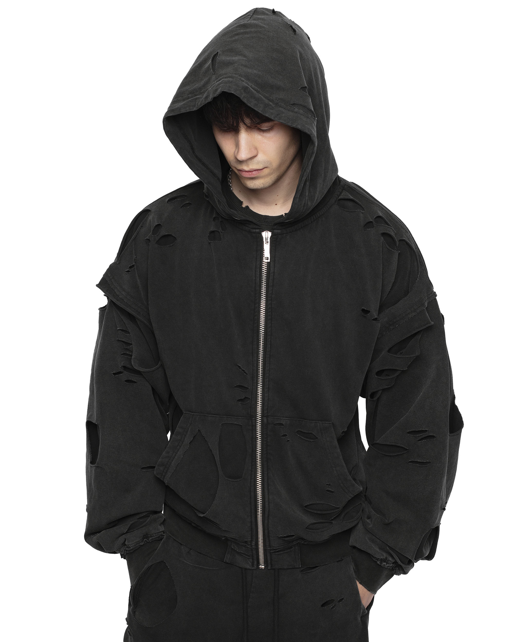 Raw hoodie