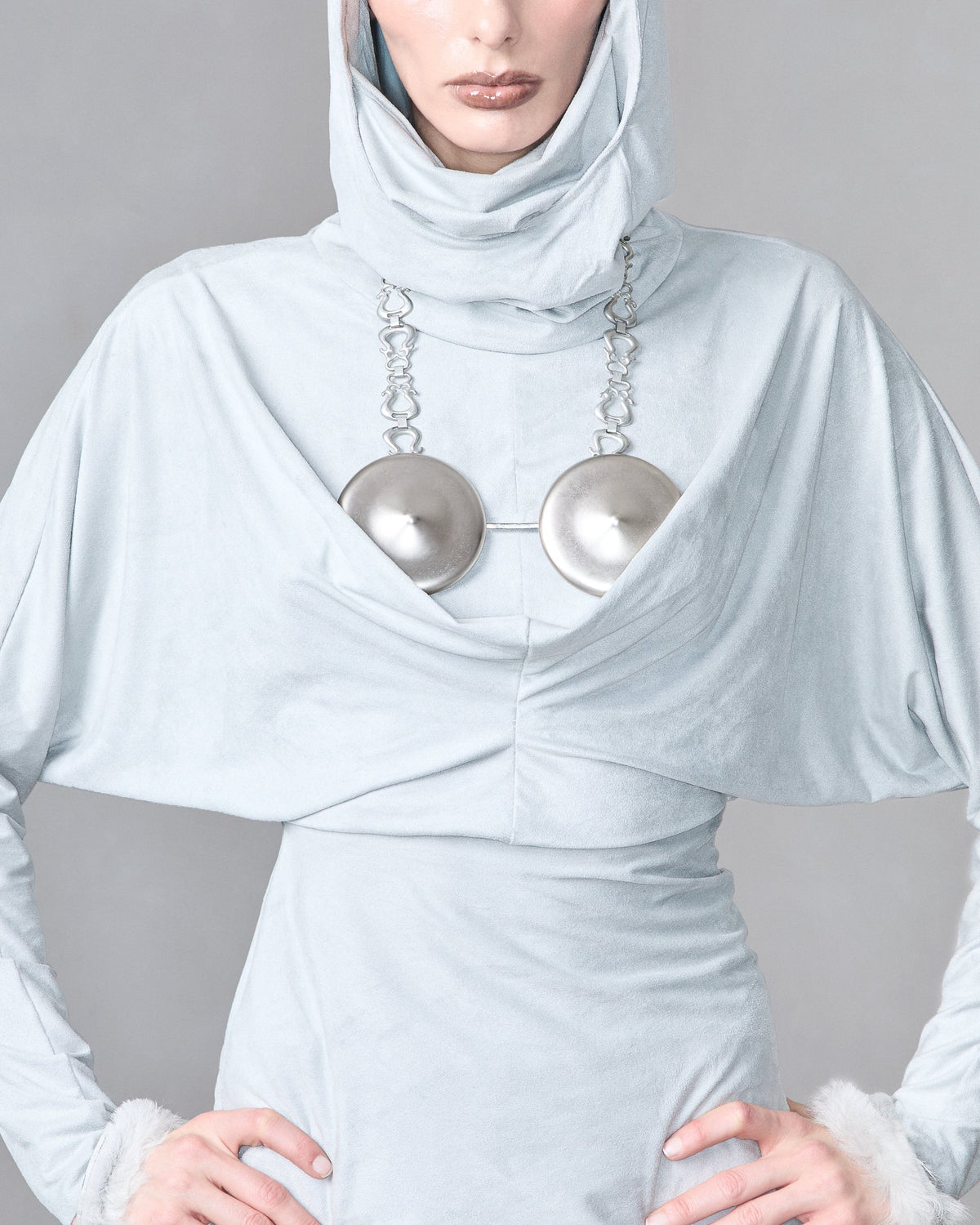 Nipple necklace bra