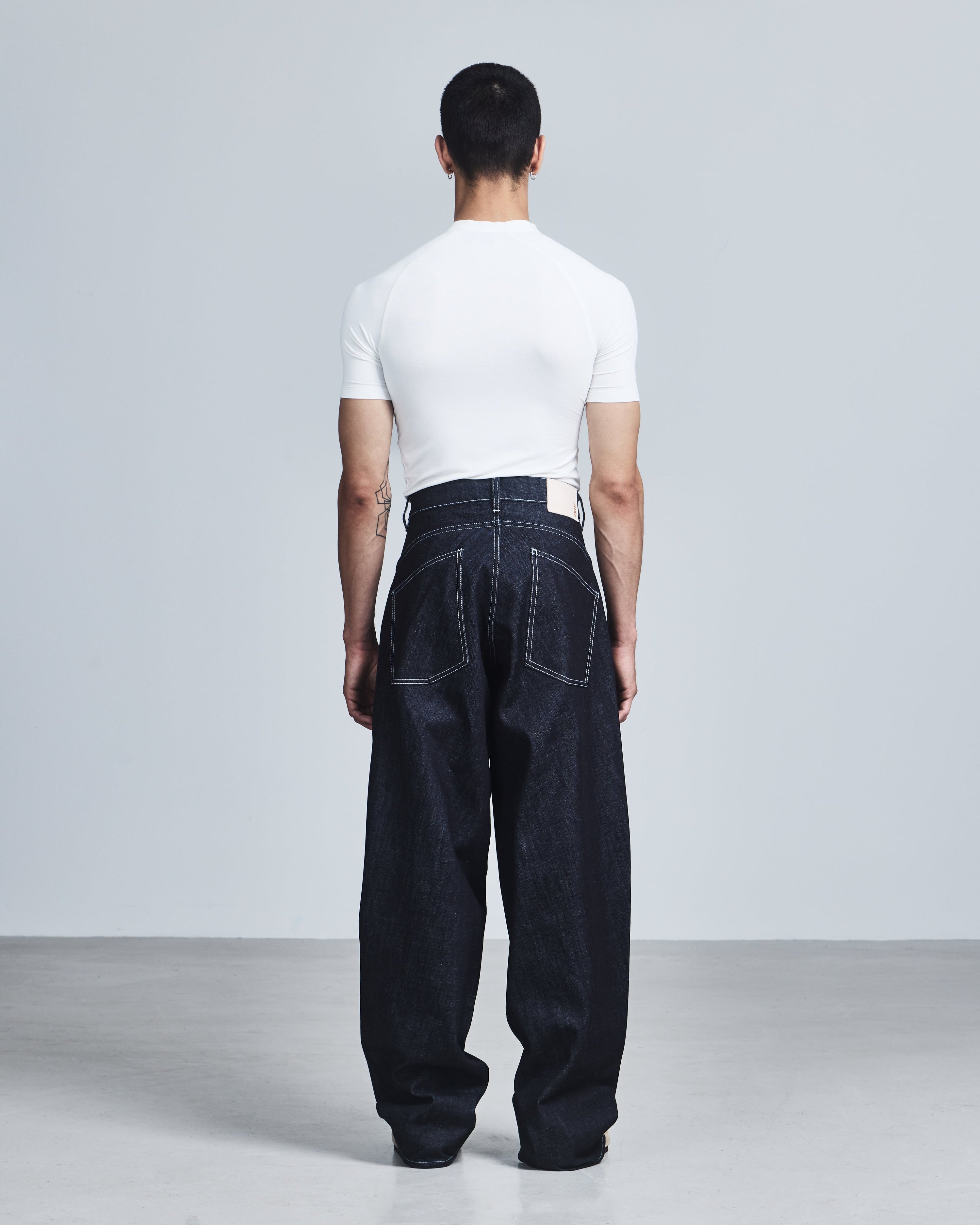 Kinetic cut denim jeans