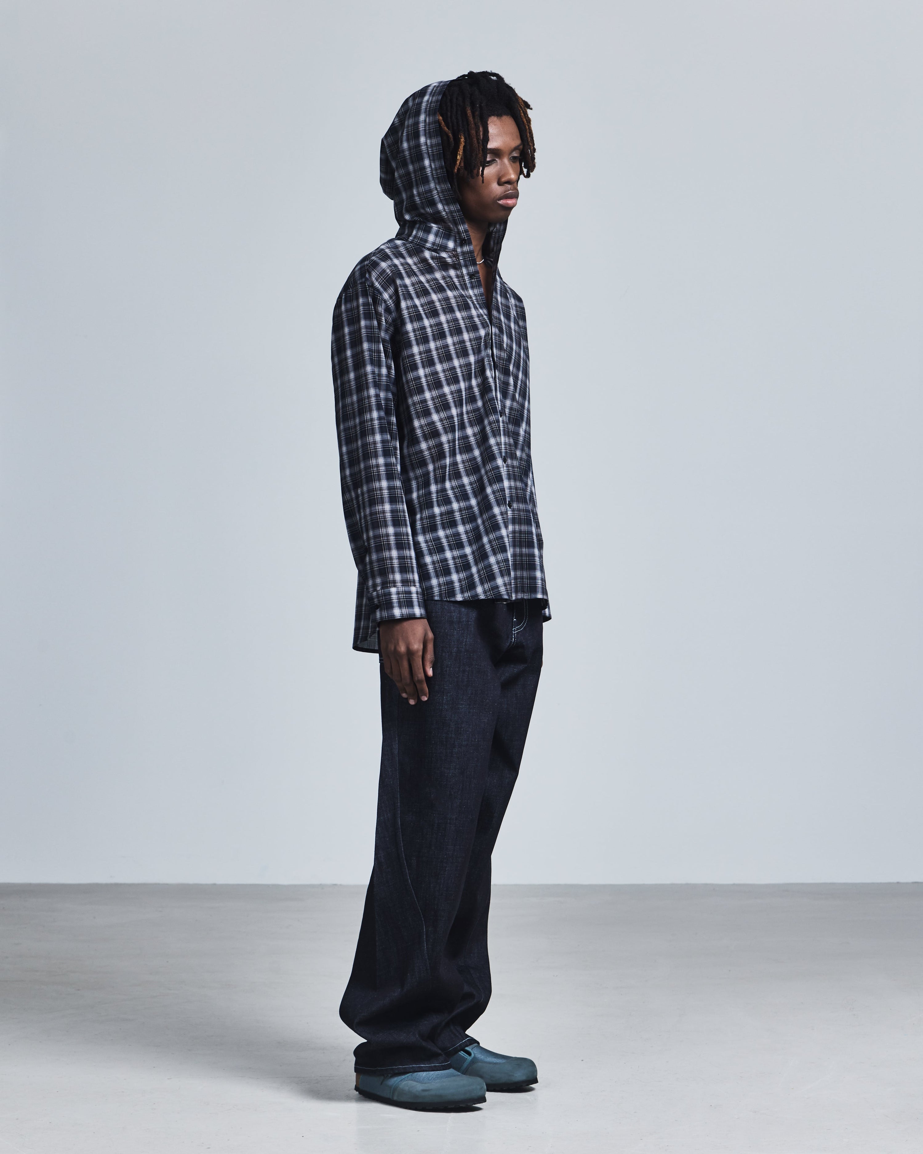 Hooded oxford shirt