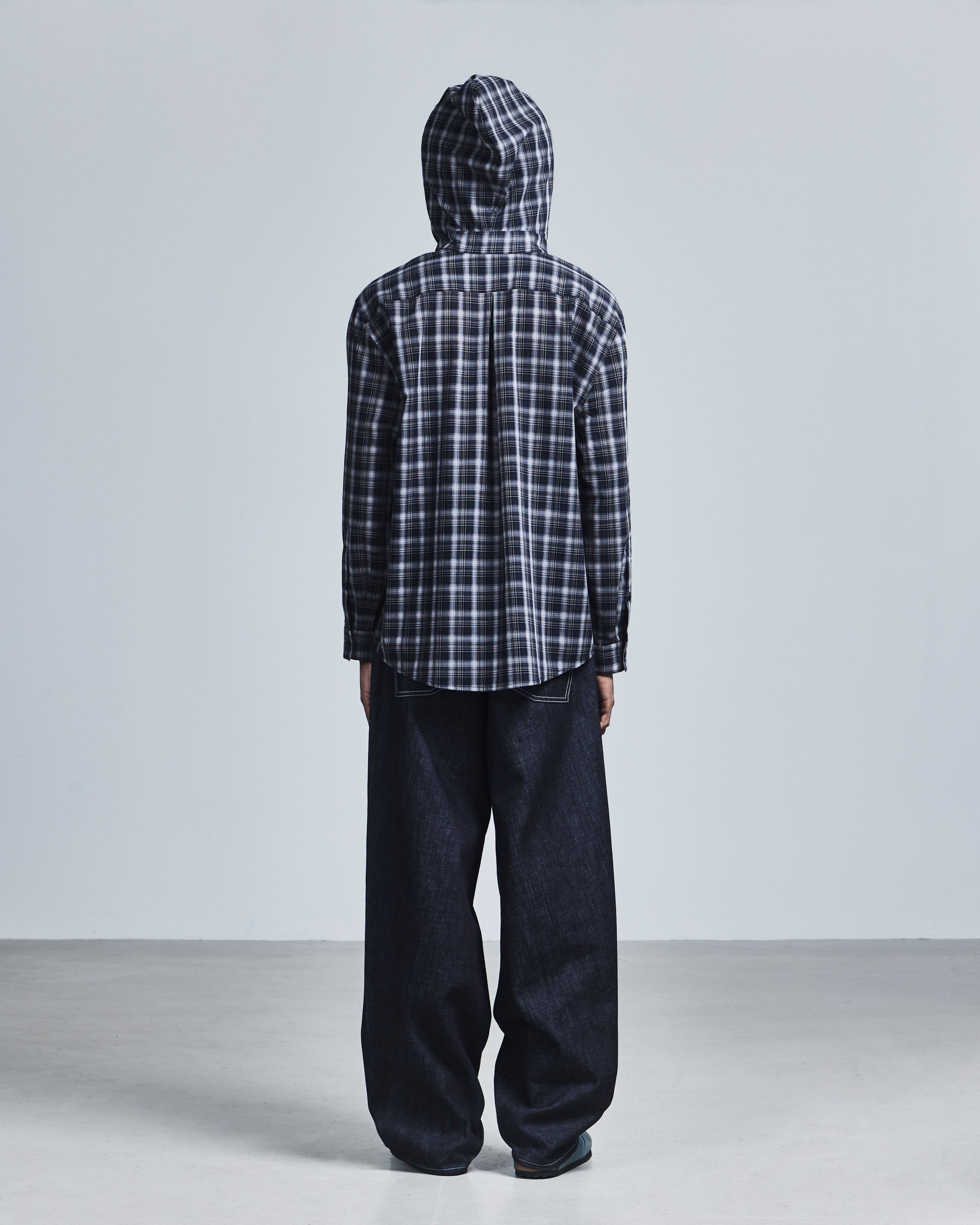 Hooded oxford shirt