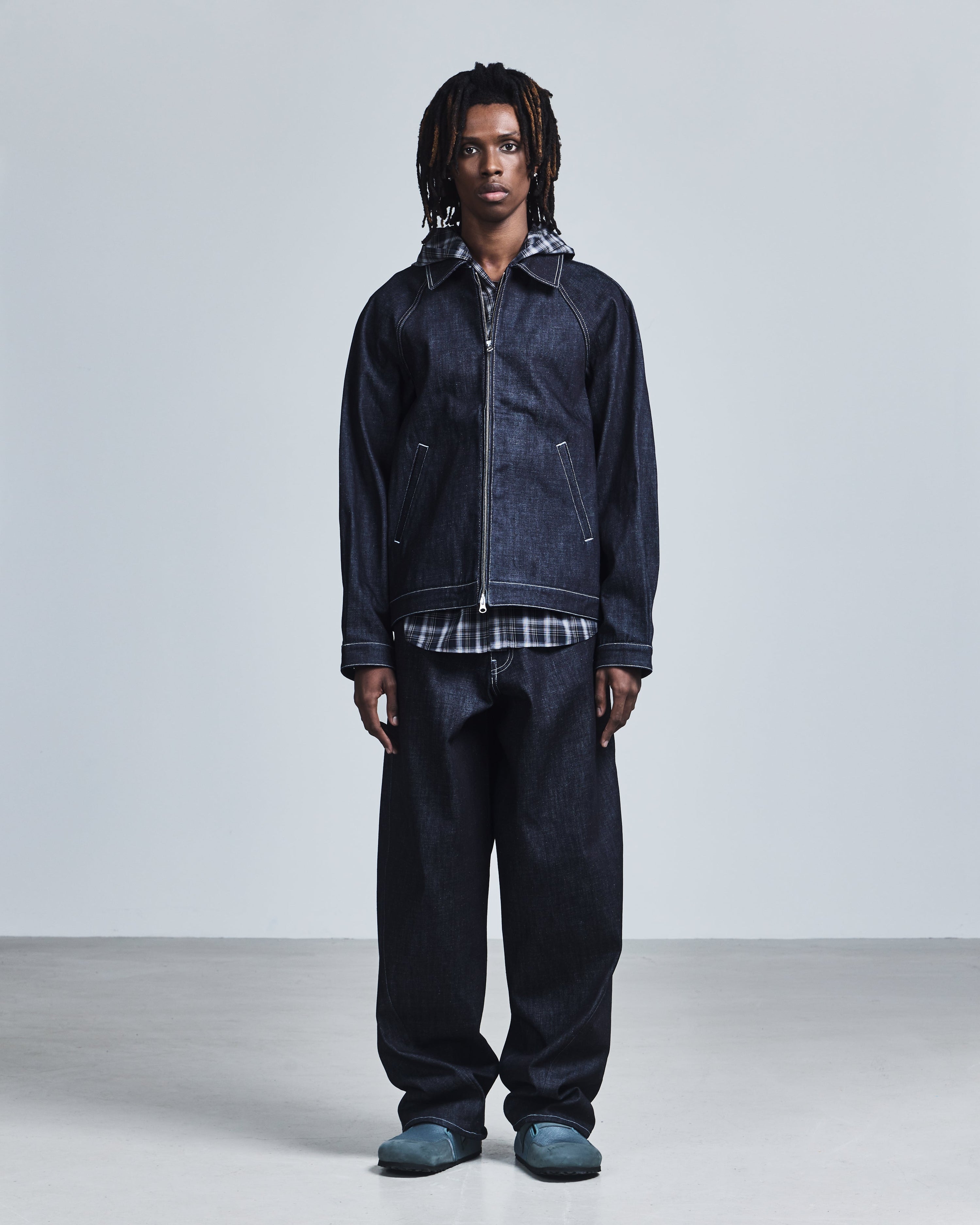 Denim work jacket