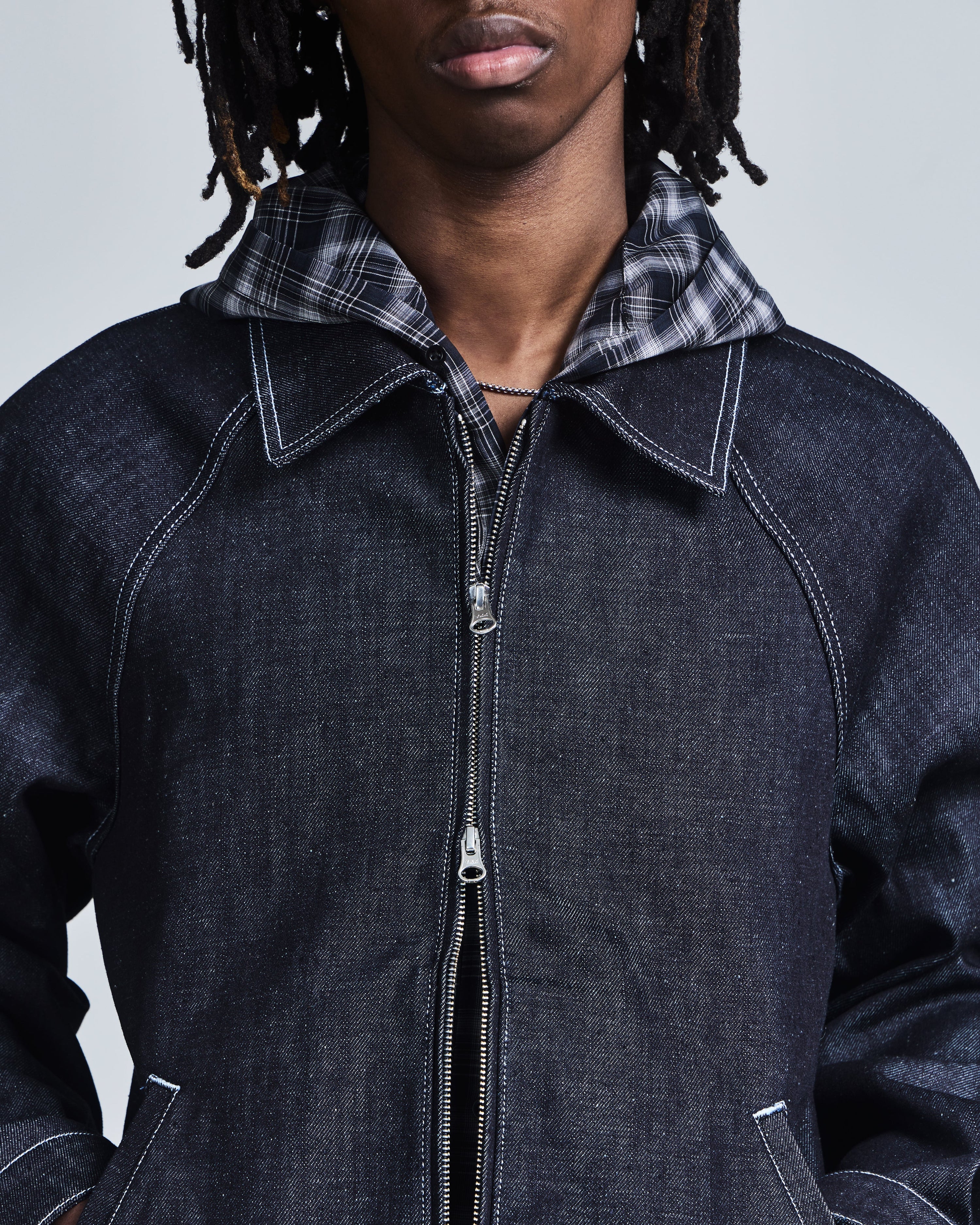 Denim work jacket