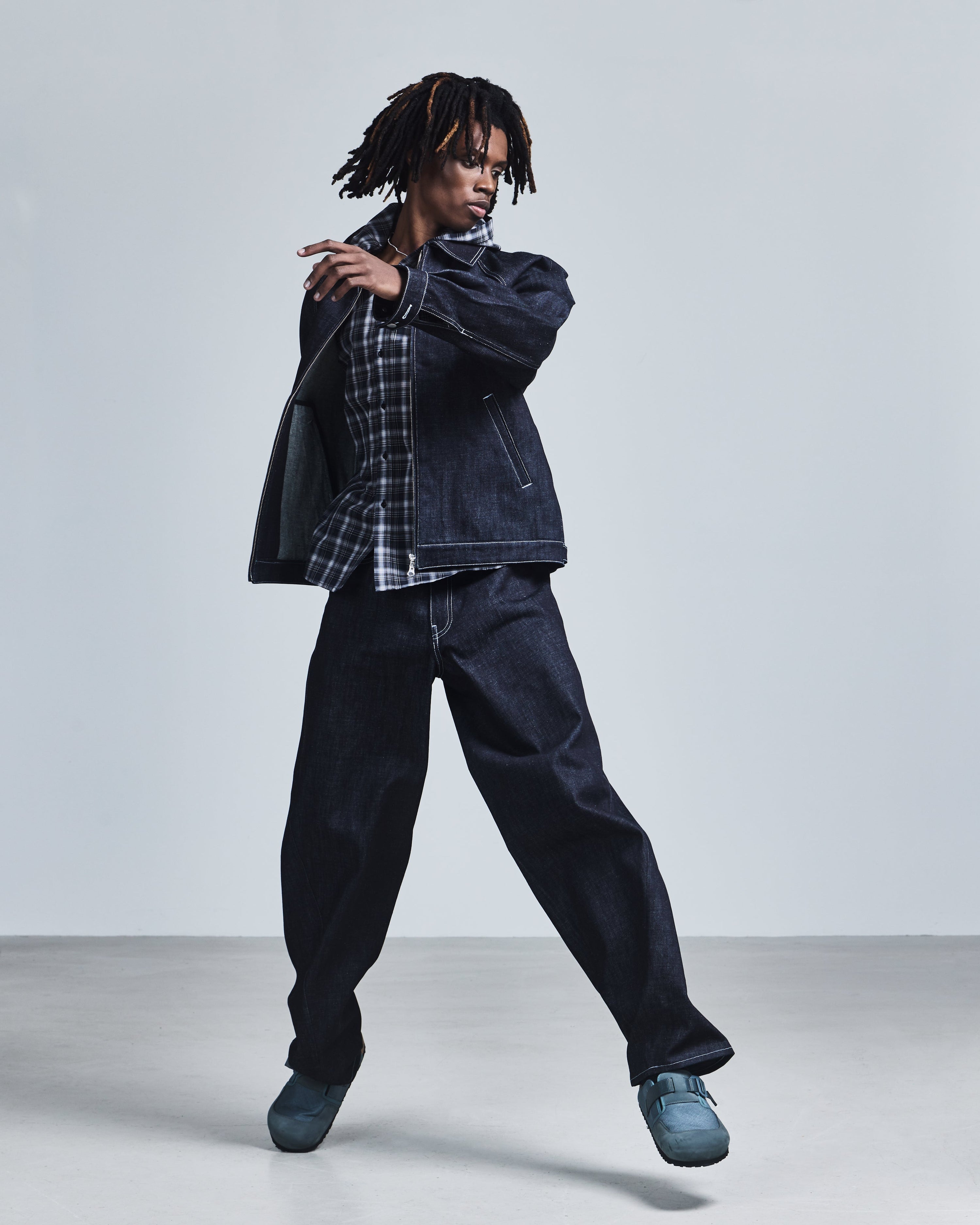 Denim work jacket