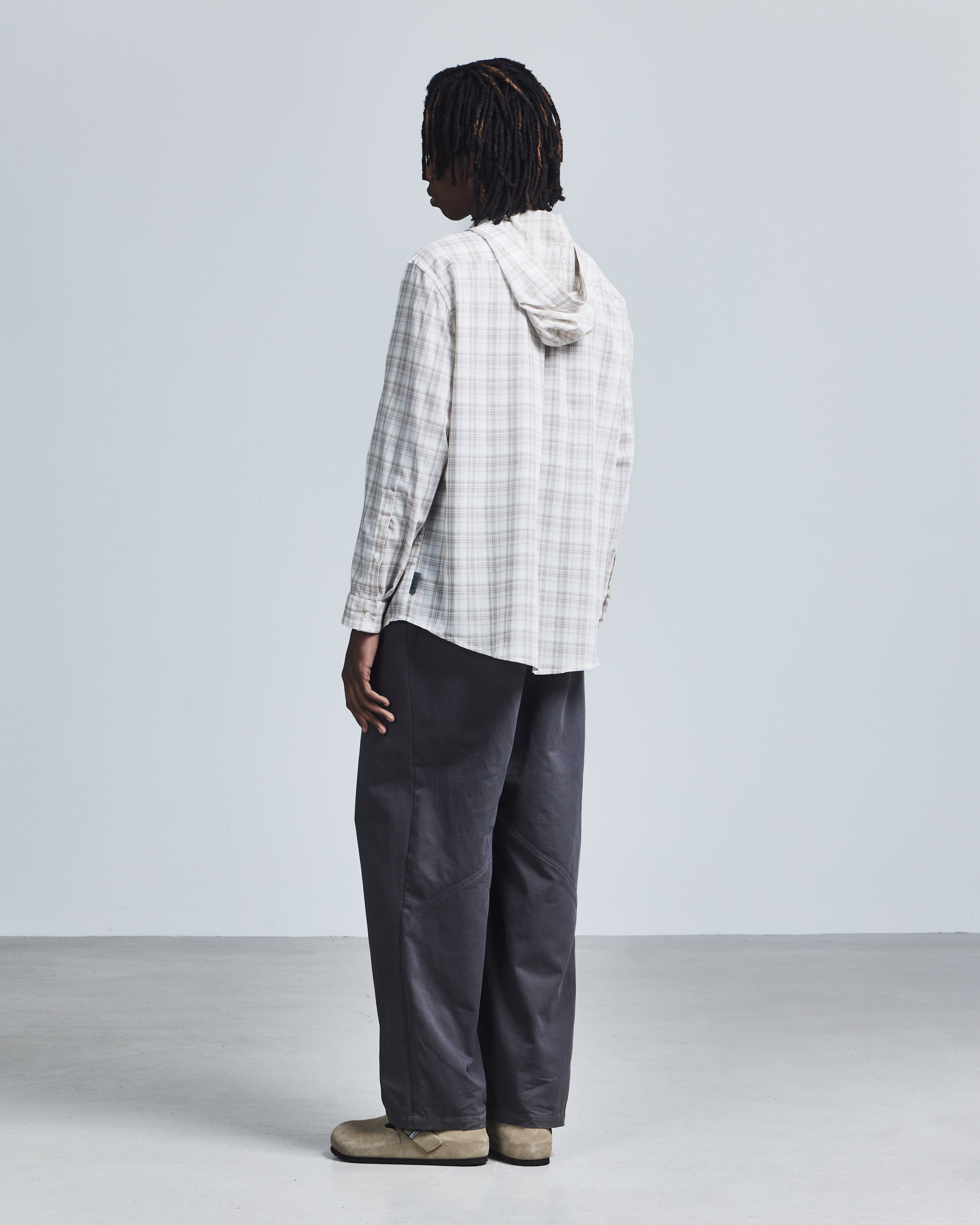 Hooded oxford shirt