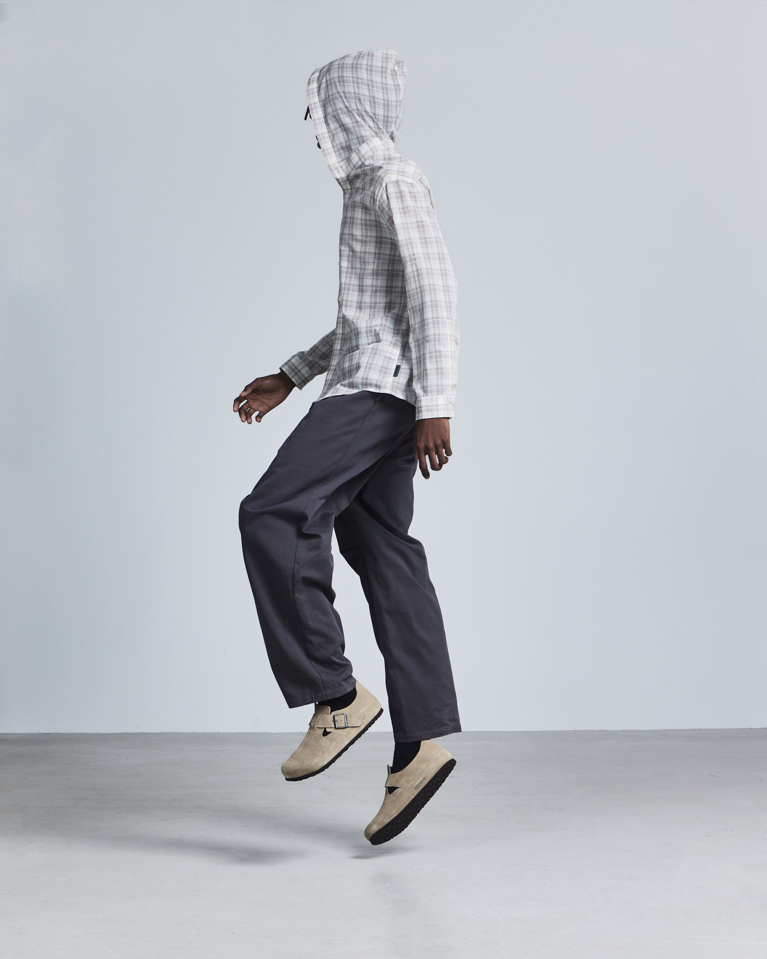 Hooded oxford shirt