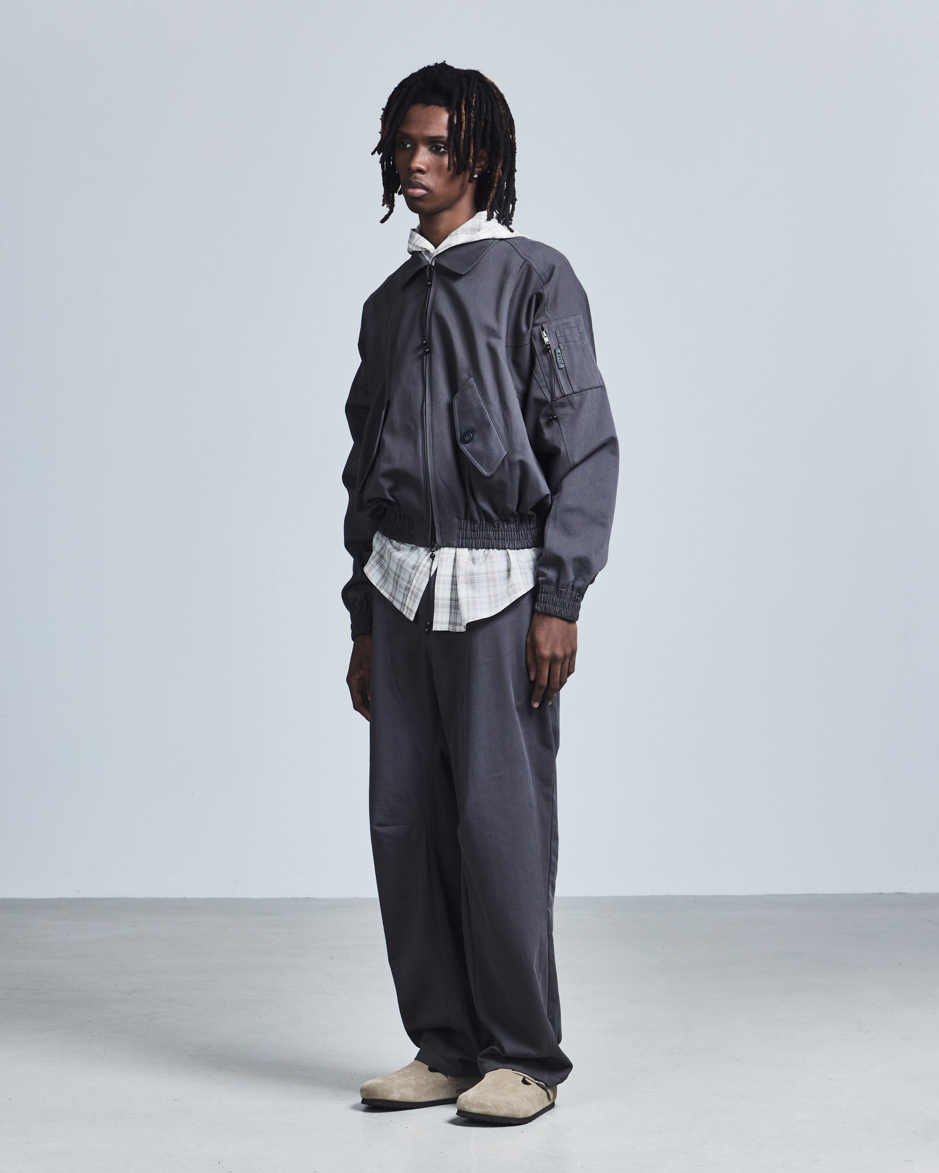 Kinetic cut flight jacket