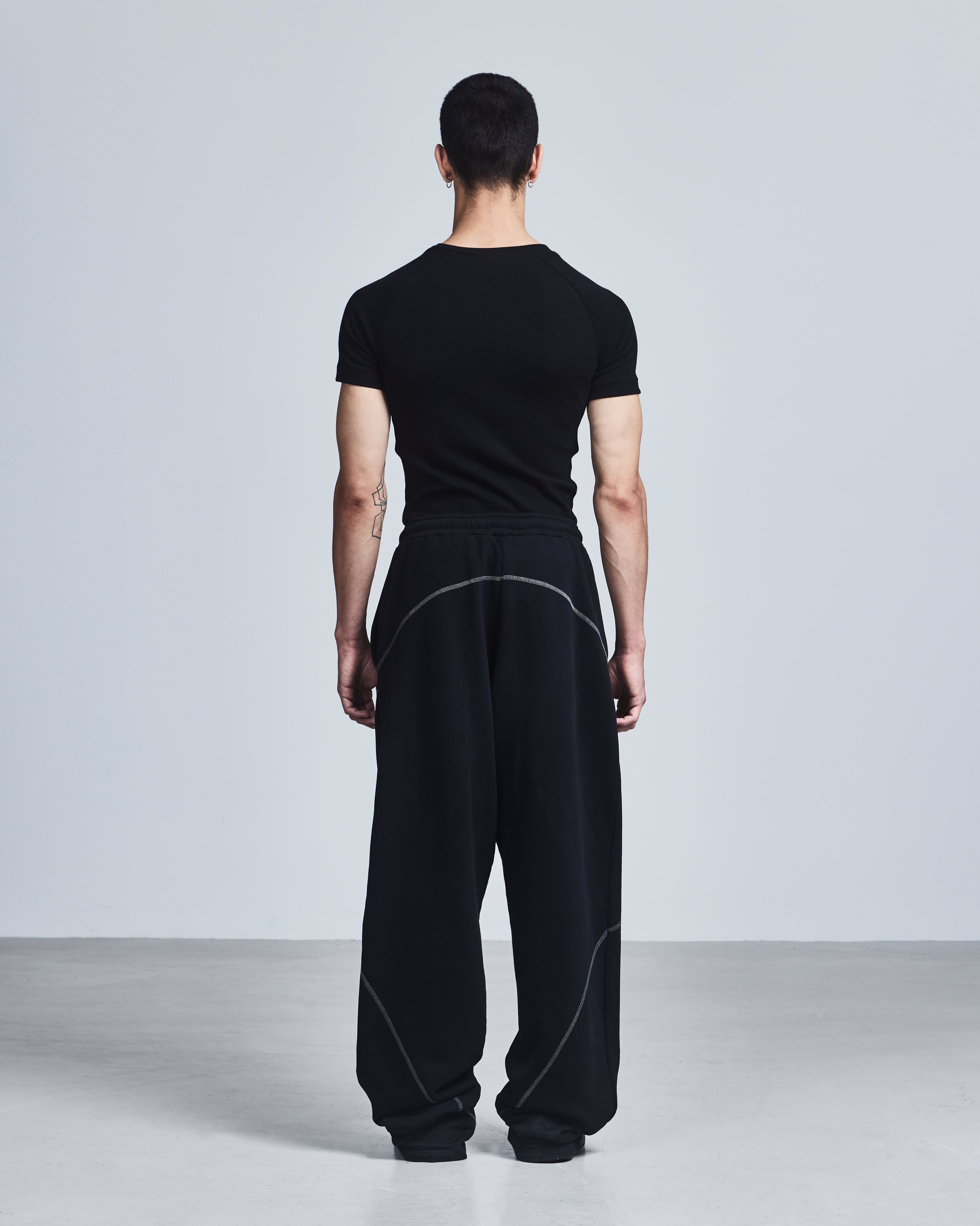Asymmetric henley shirt