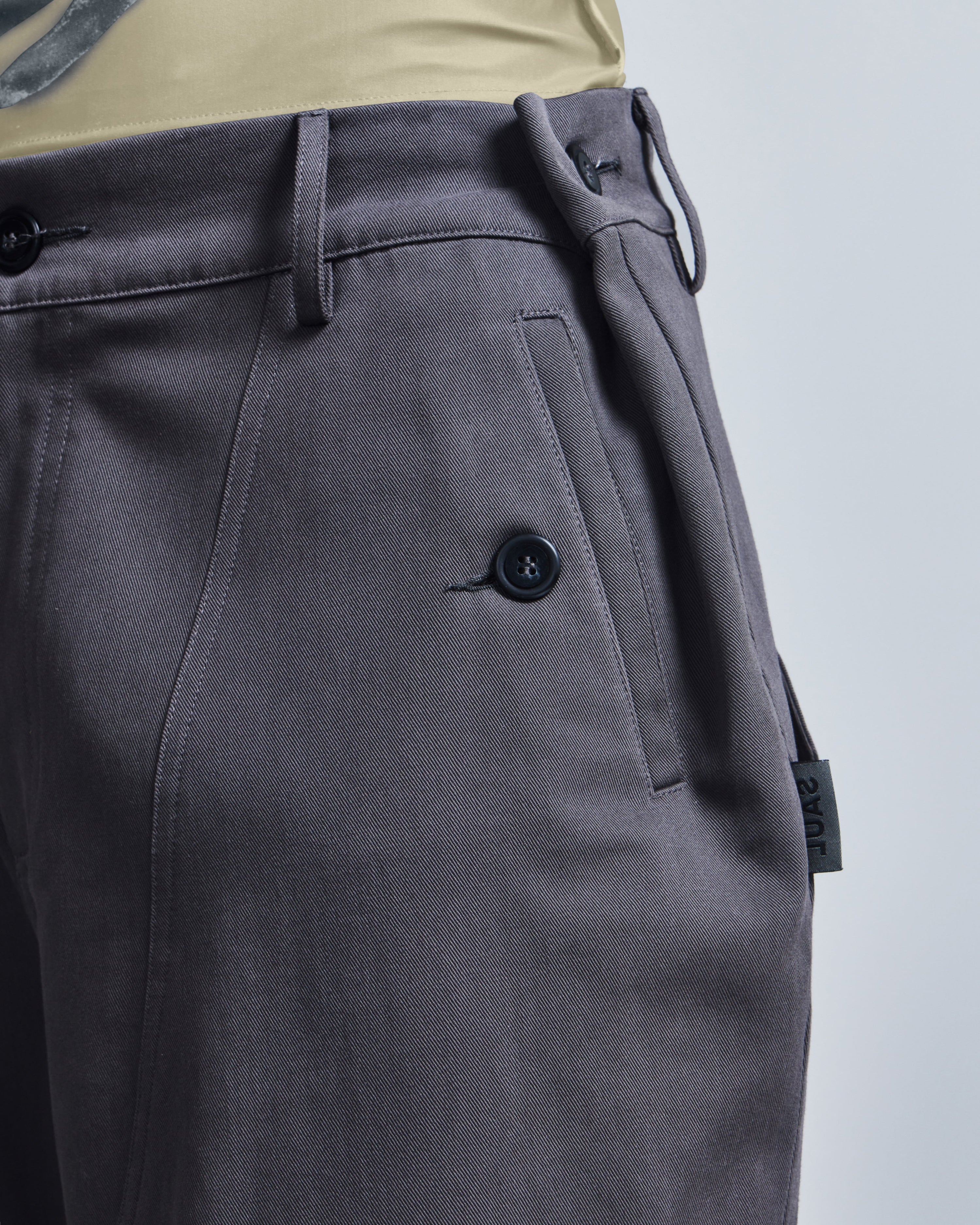 Pleated fatigue pant