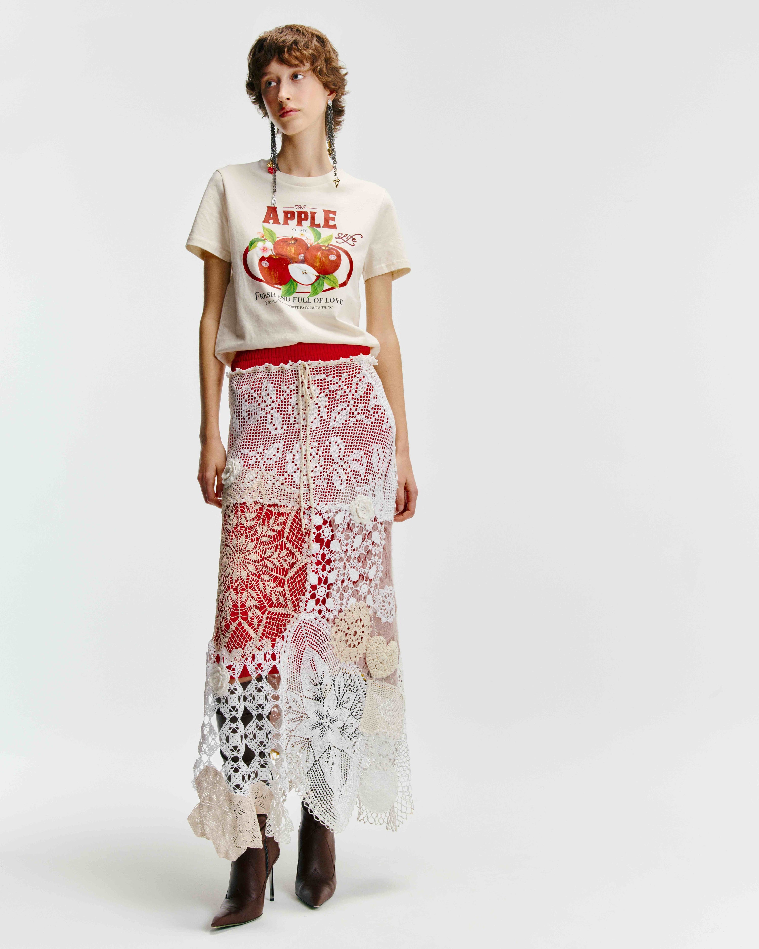 T-shirt 'the apple of my life'