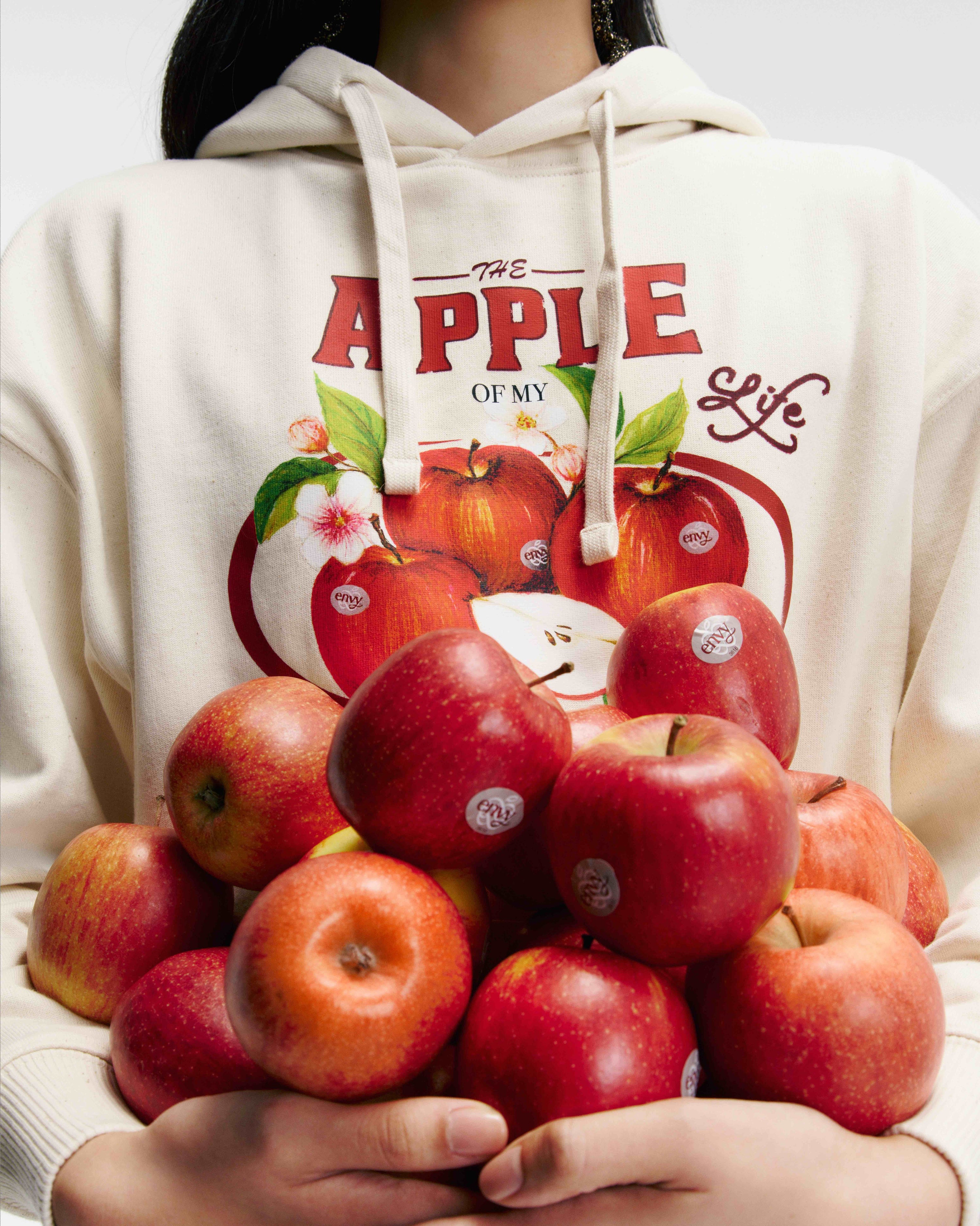 Felpa 'the apple of my life'