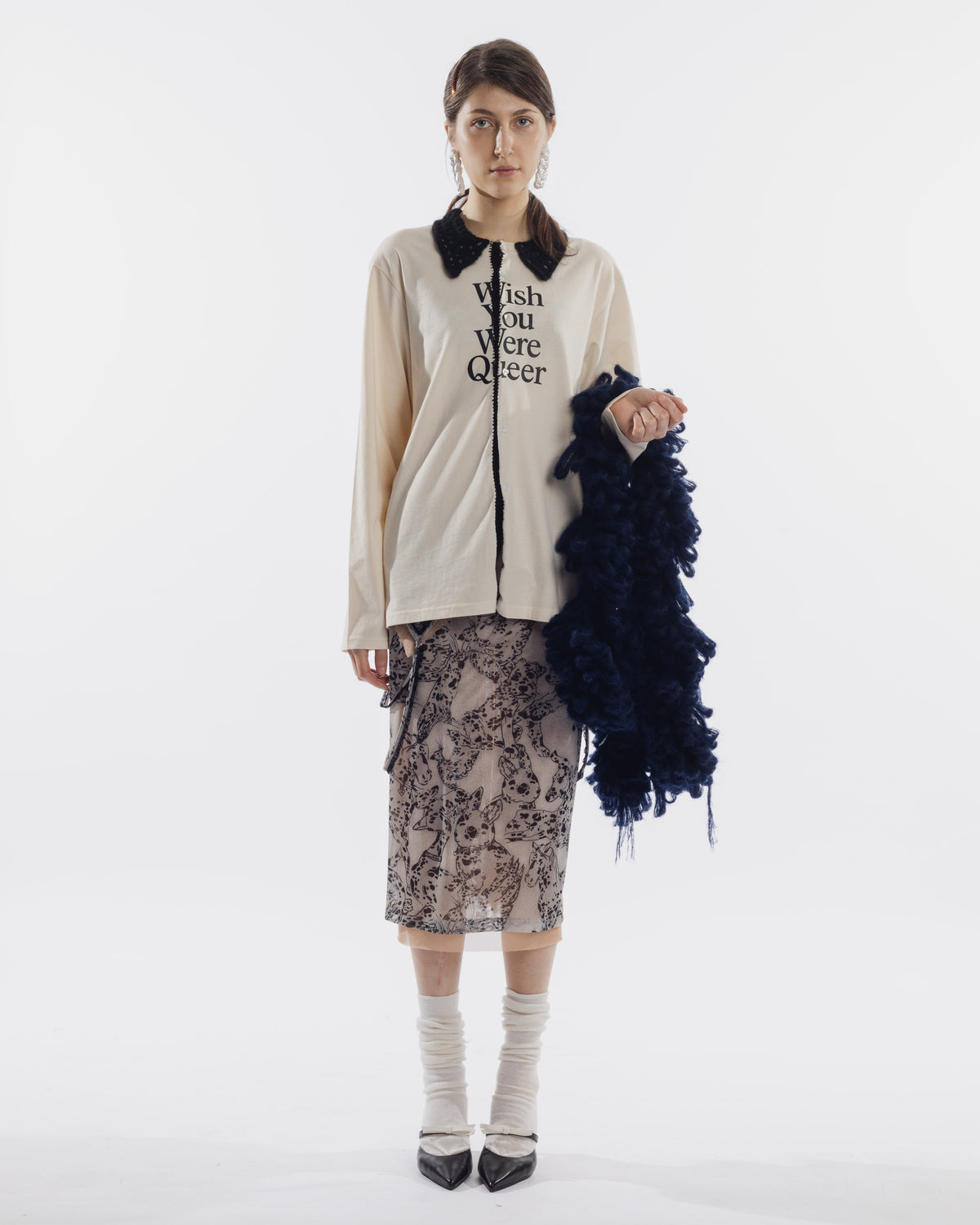 Cardigan wish you were queer crochet