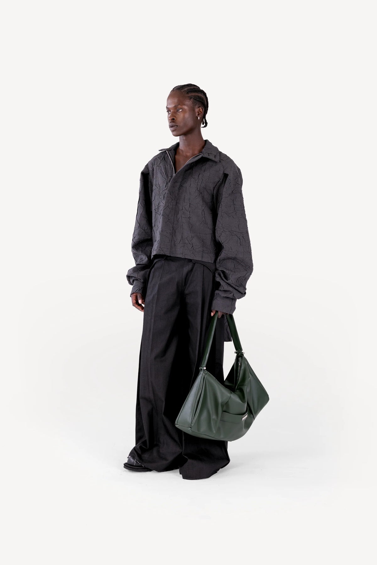 Large shoulder bag green