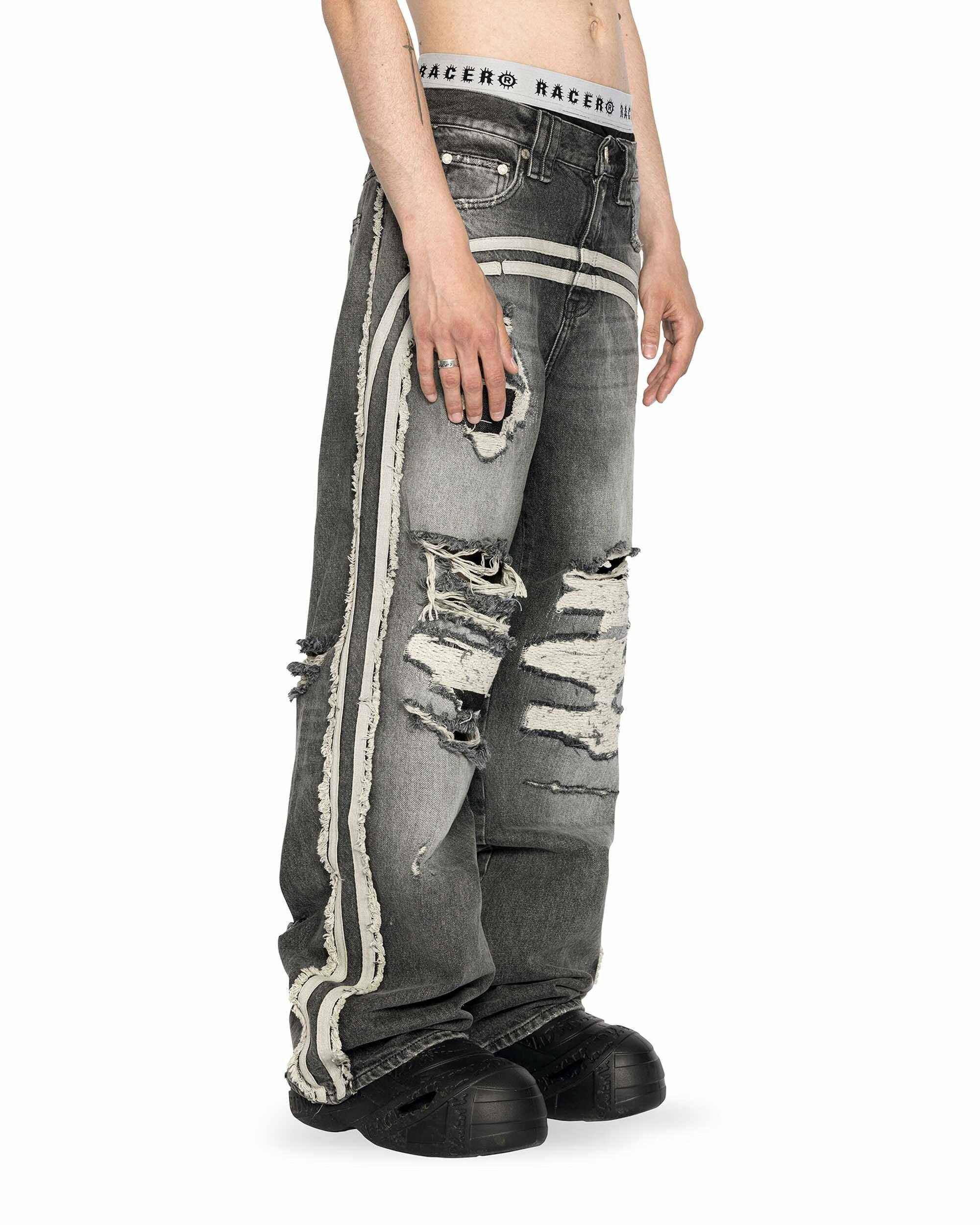 Grey track jeans