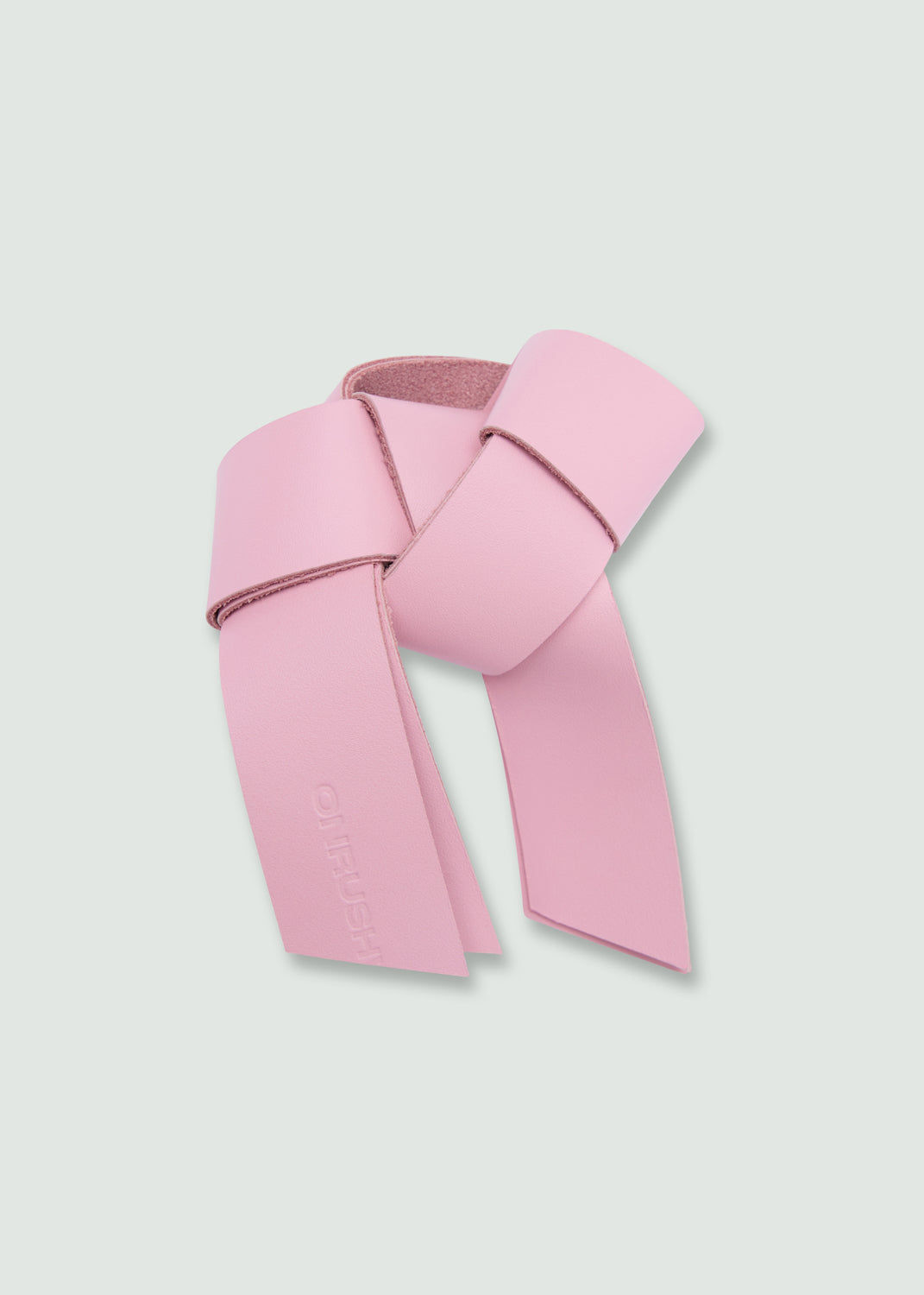 Crumple brooch pink