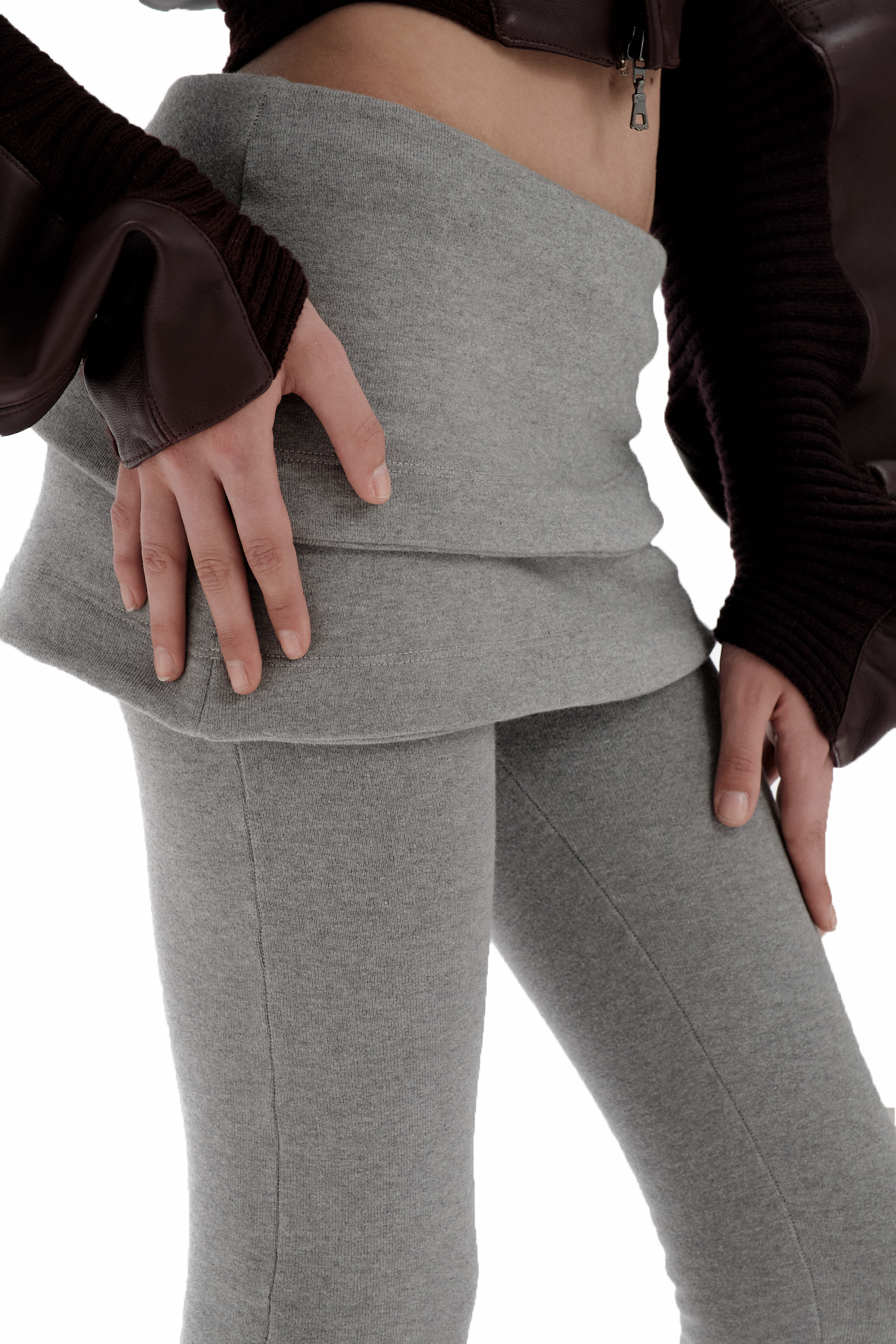 Leggings over skirt