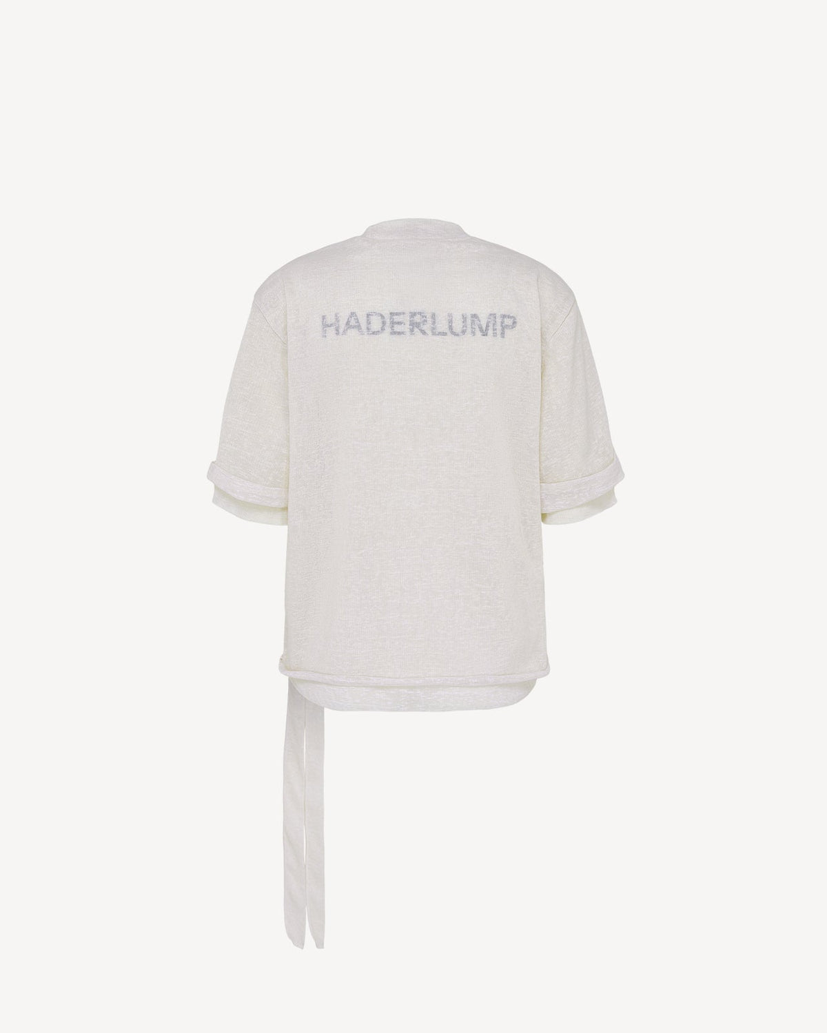 Logo-print t-shirt cream