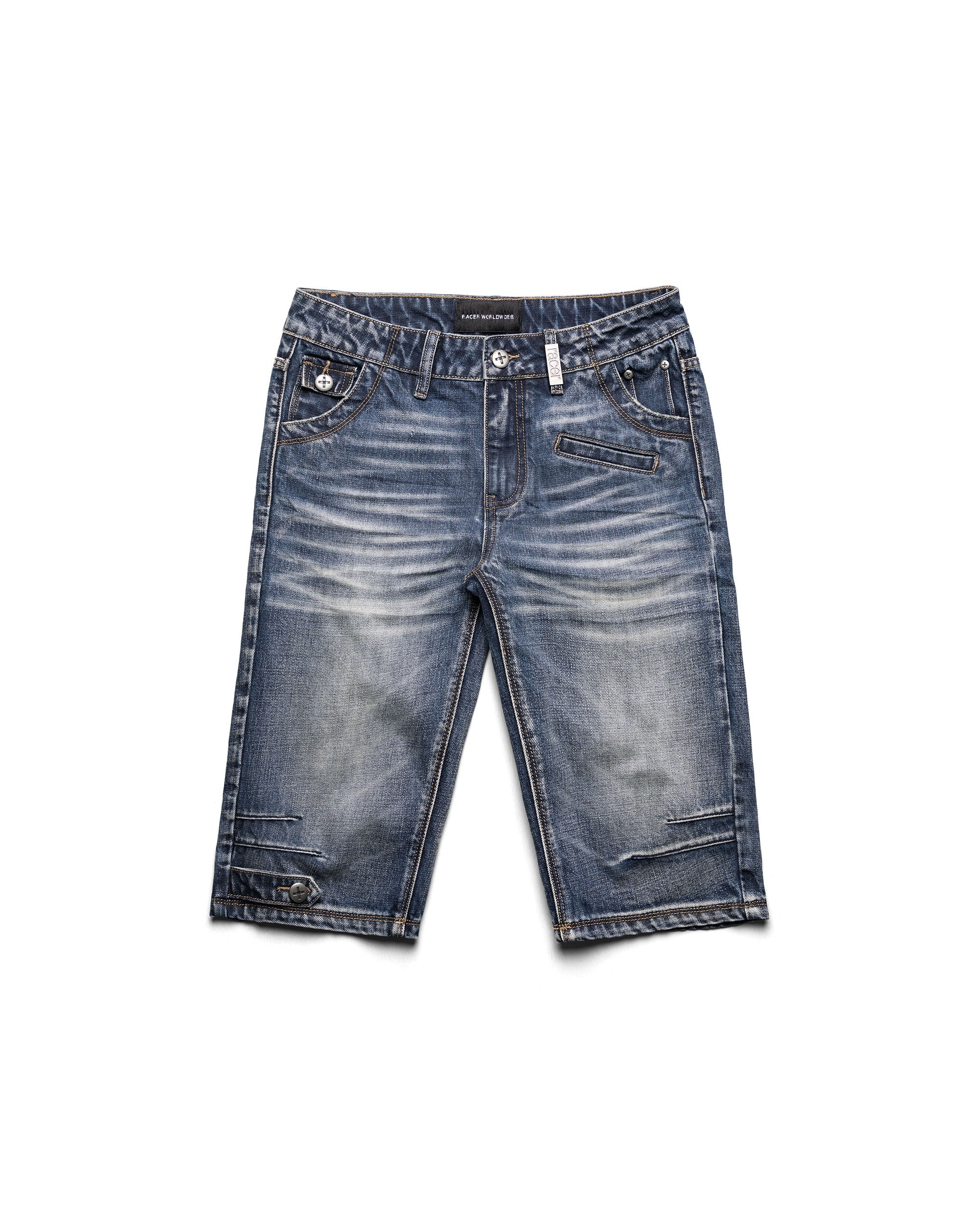 Long denim shorts