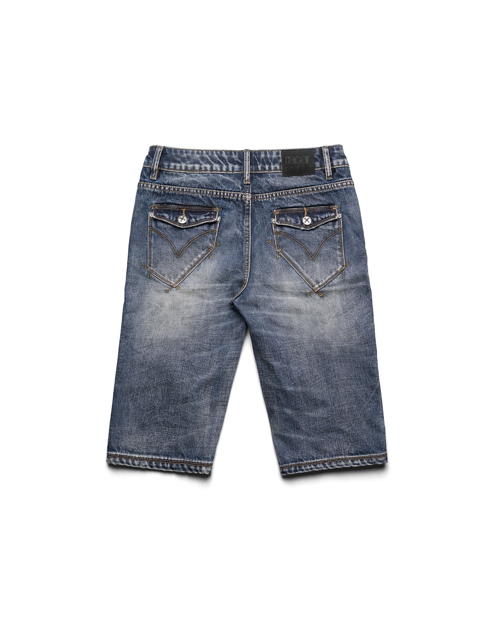 Long denim shorts