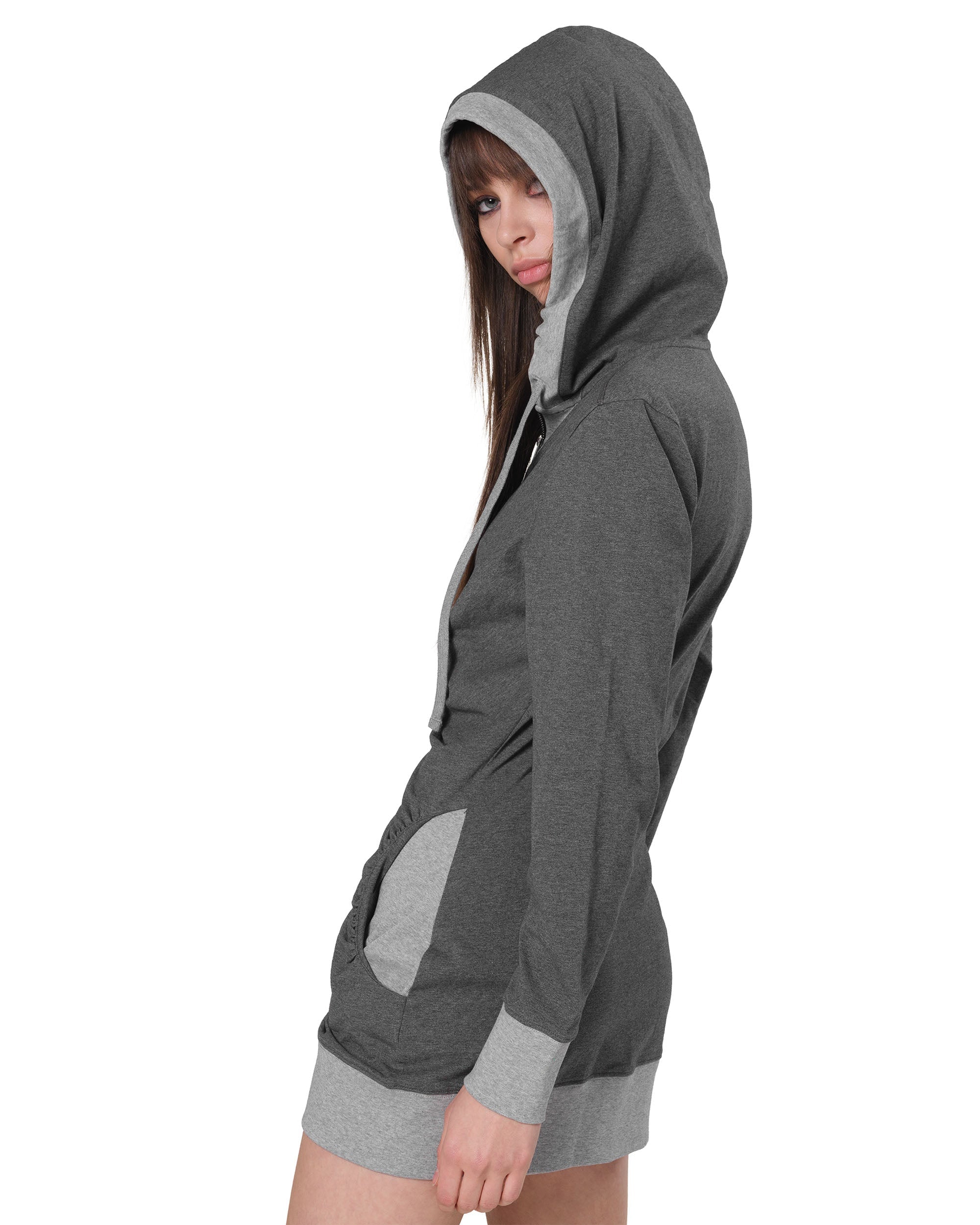 Ruched hoodie