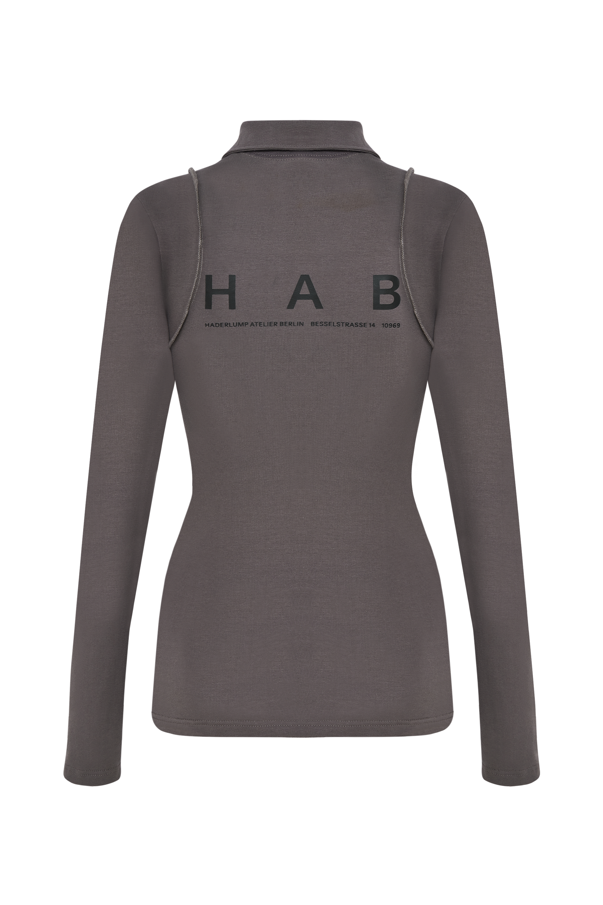 Fitted longsleeve grey