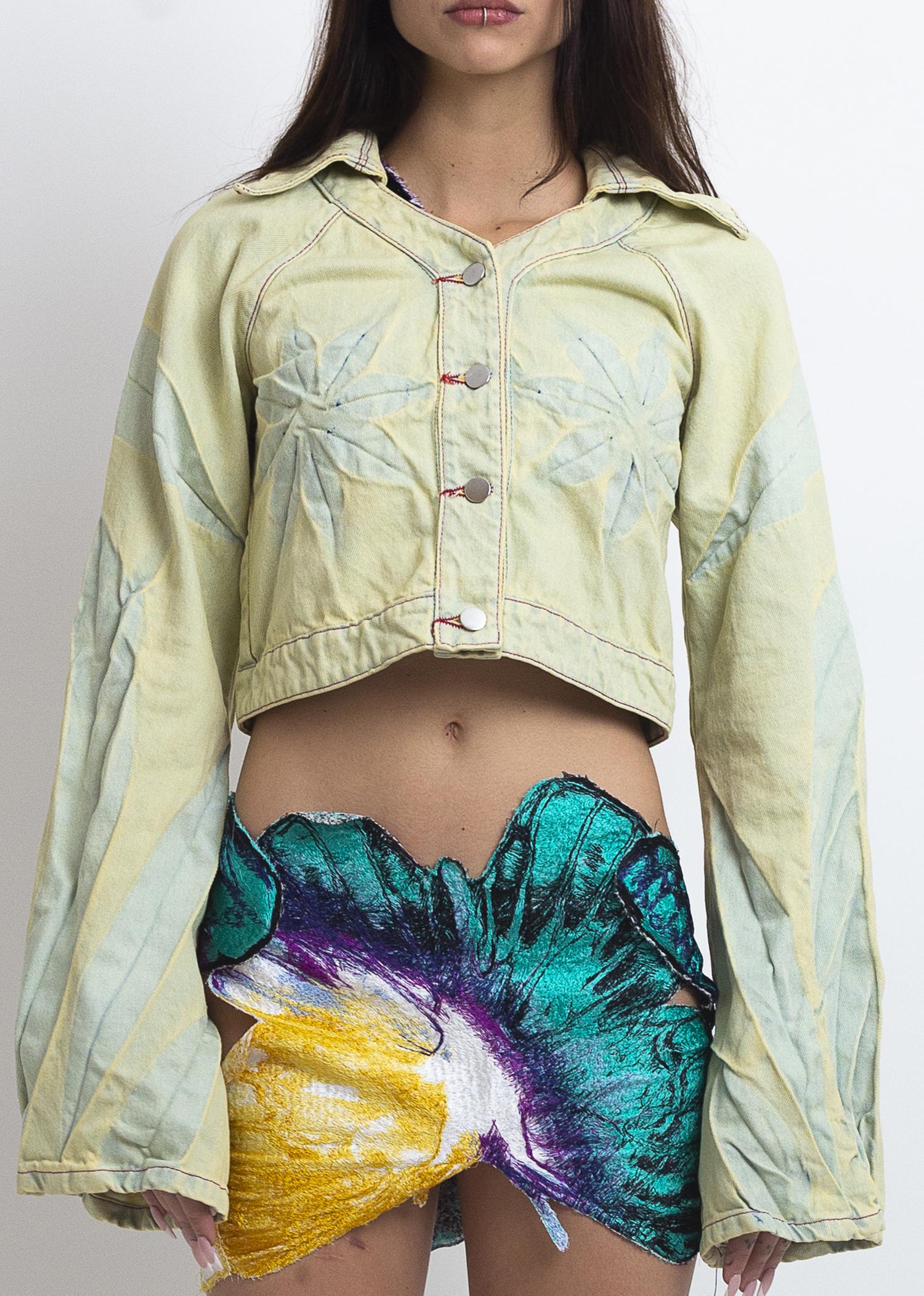 Butterfly back raglan jacket