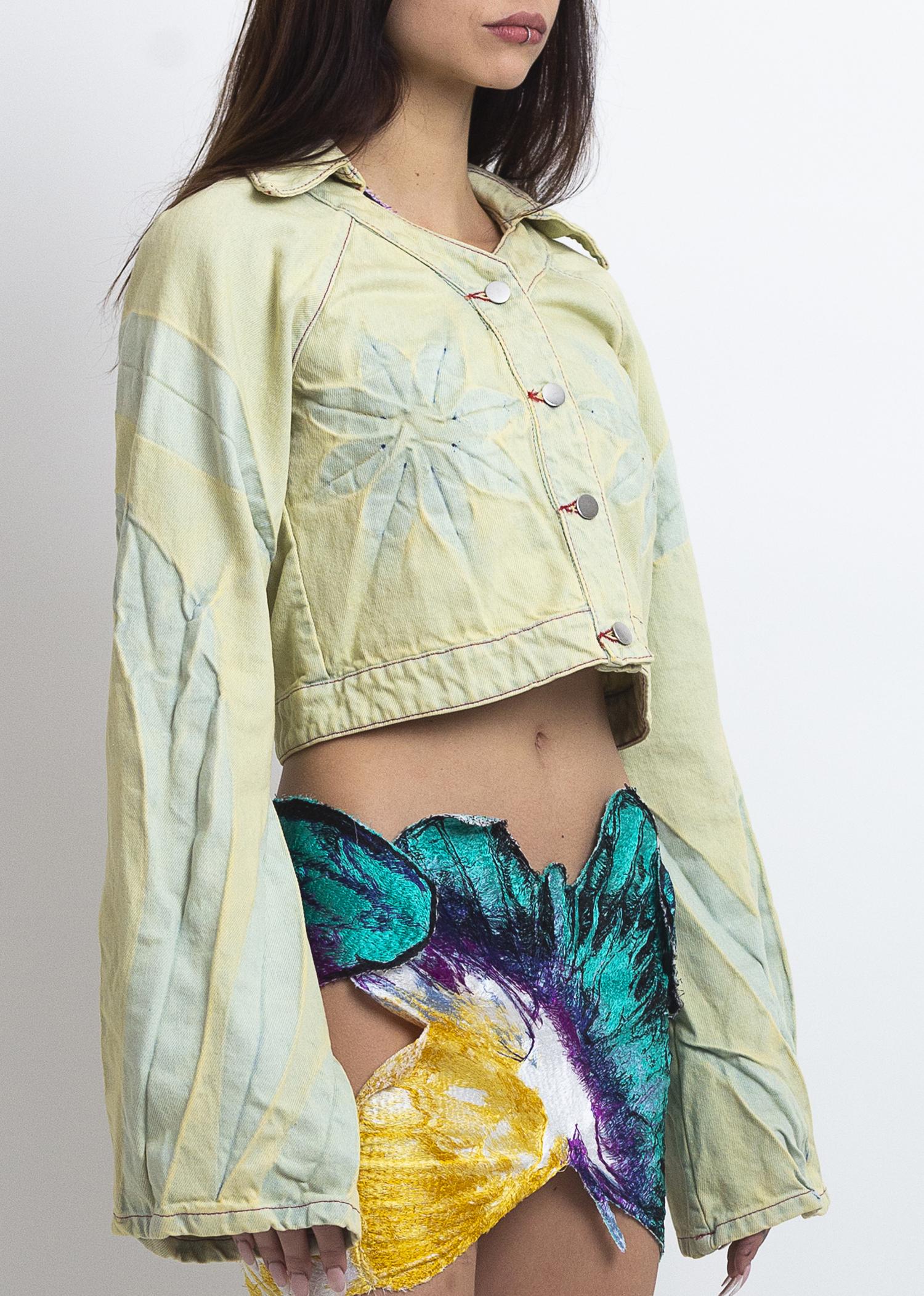 Butterfly back raglan jacket