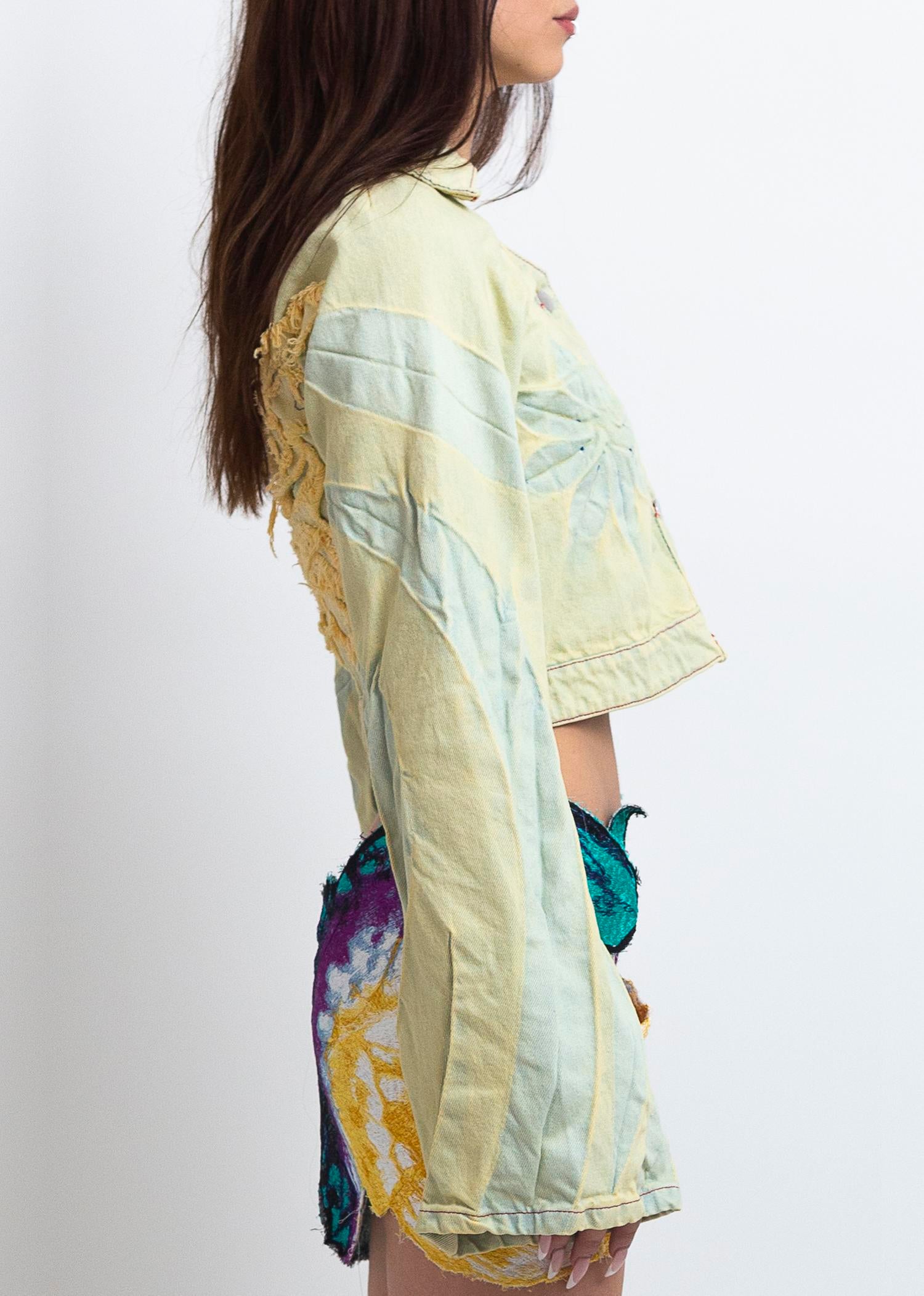 Butterfly back raglan jacket
