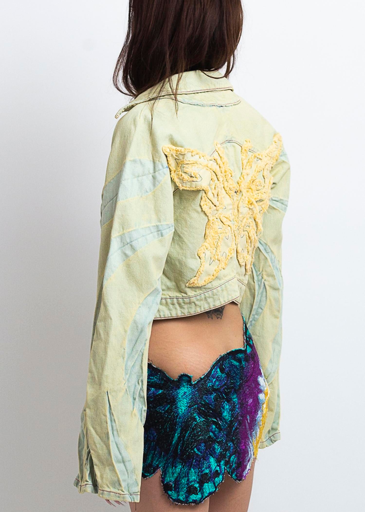 Butterfly back raglan jacket