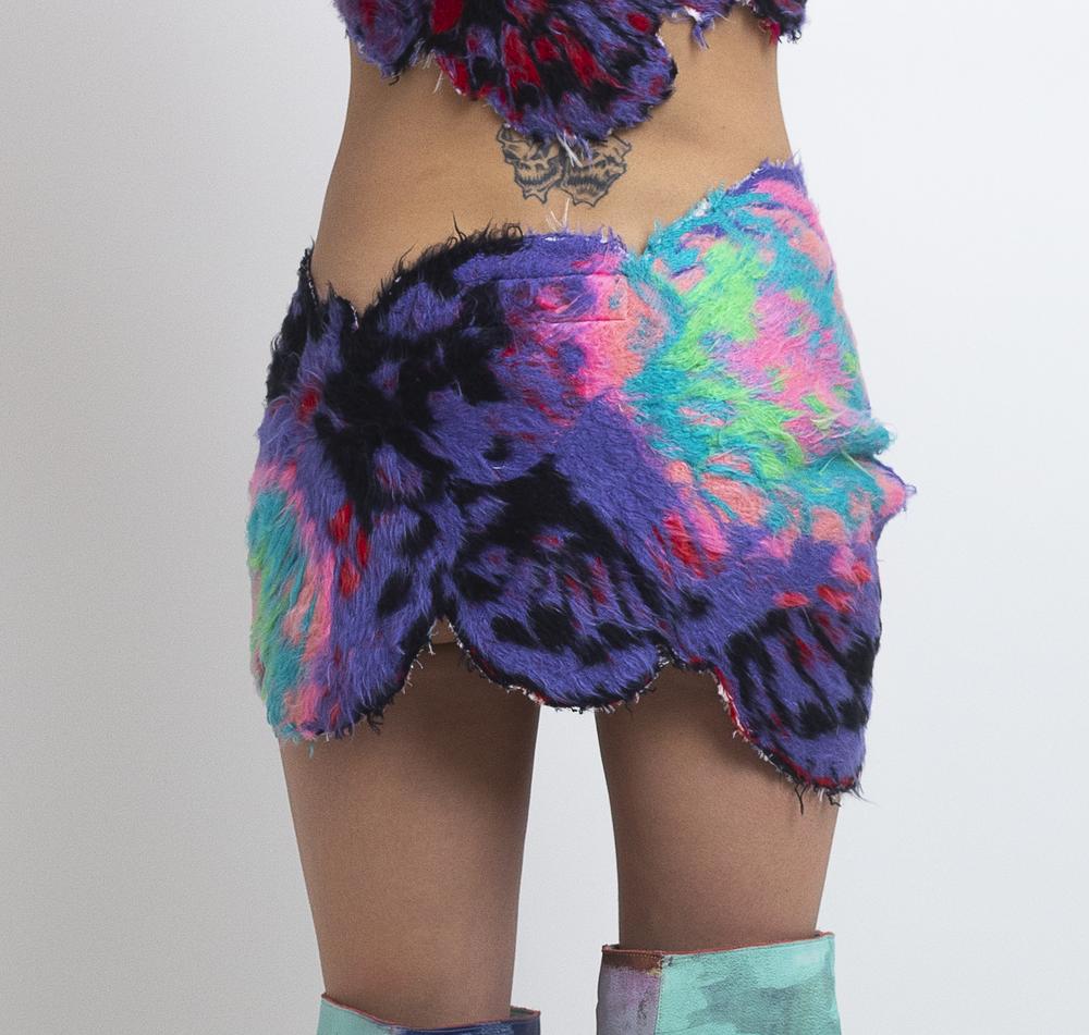 Embroidered Fluffy
 Butterfly Skirt  
/ Purple Plasma