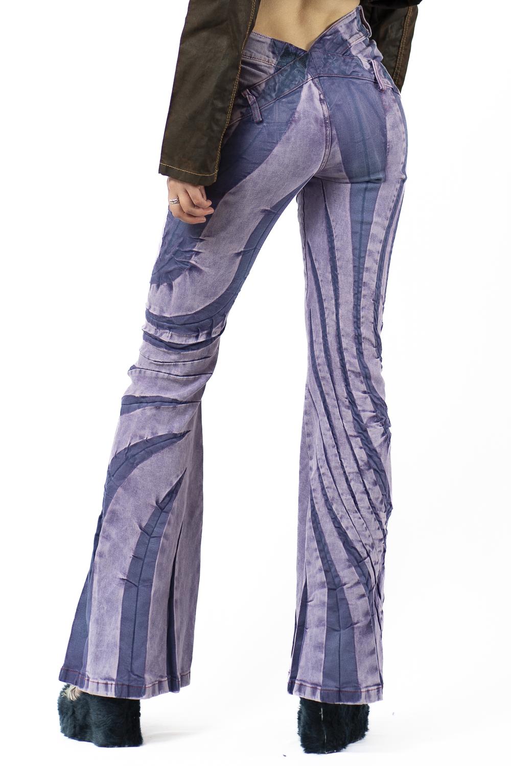 V-Cut Tribal Bias Cut
Jeans