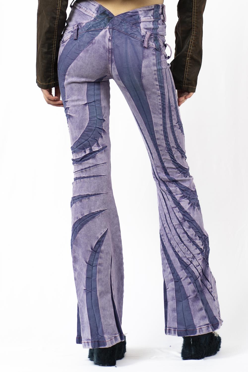 V-Cut Tribal Bias Cut
Jeans
