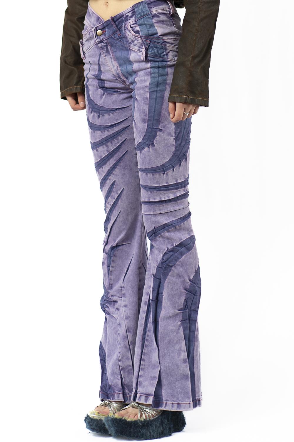 V-Cut Tribal Bias Cut
Jeans