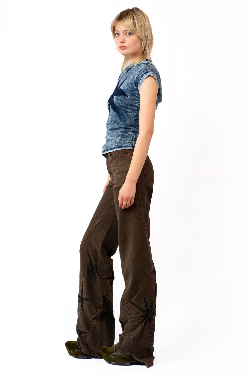 Boyfriend Spiral
Flower Jeans