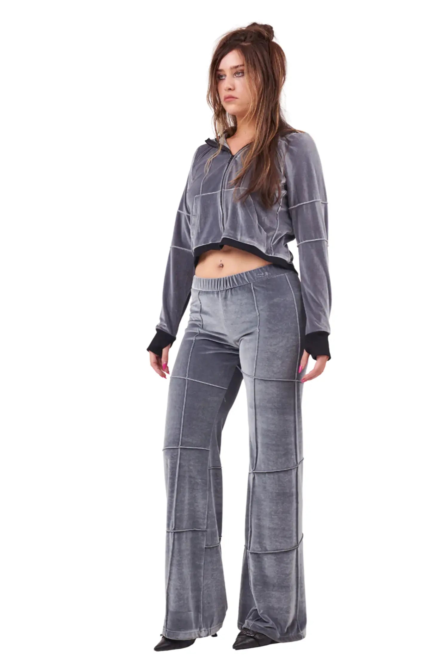 Spider pant - grey (flare)