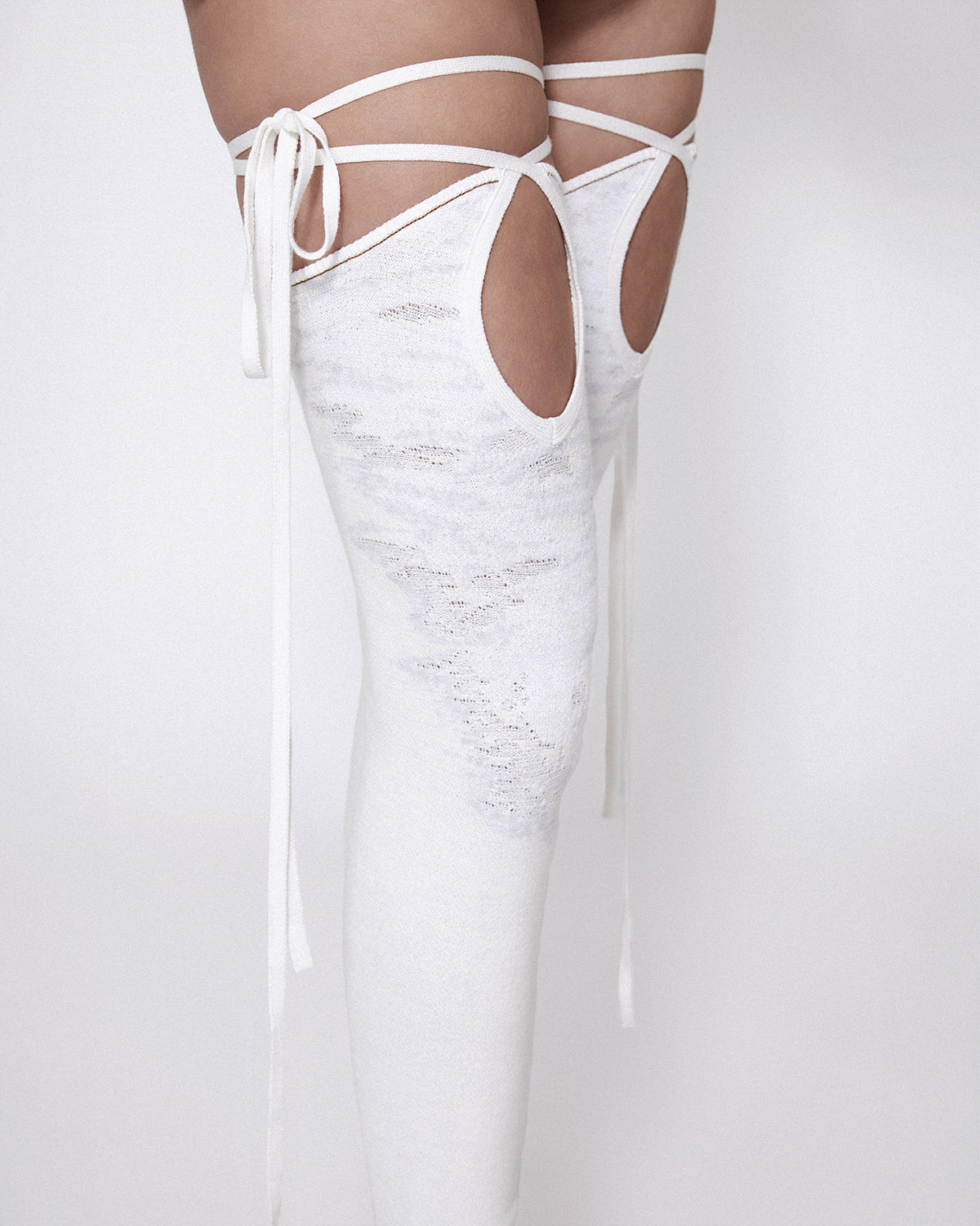Tabi stockings white denim