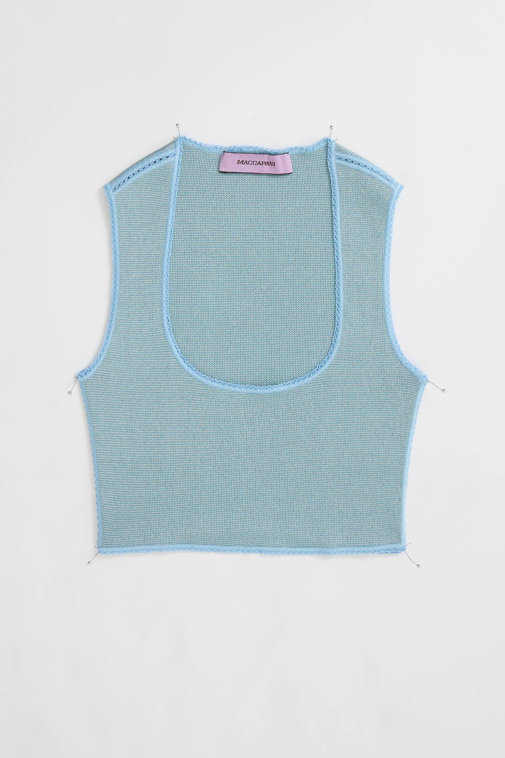 Knitted bra-top