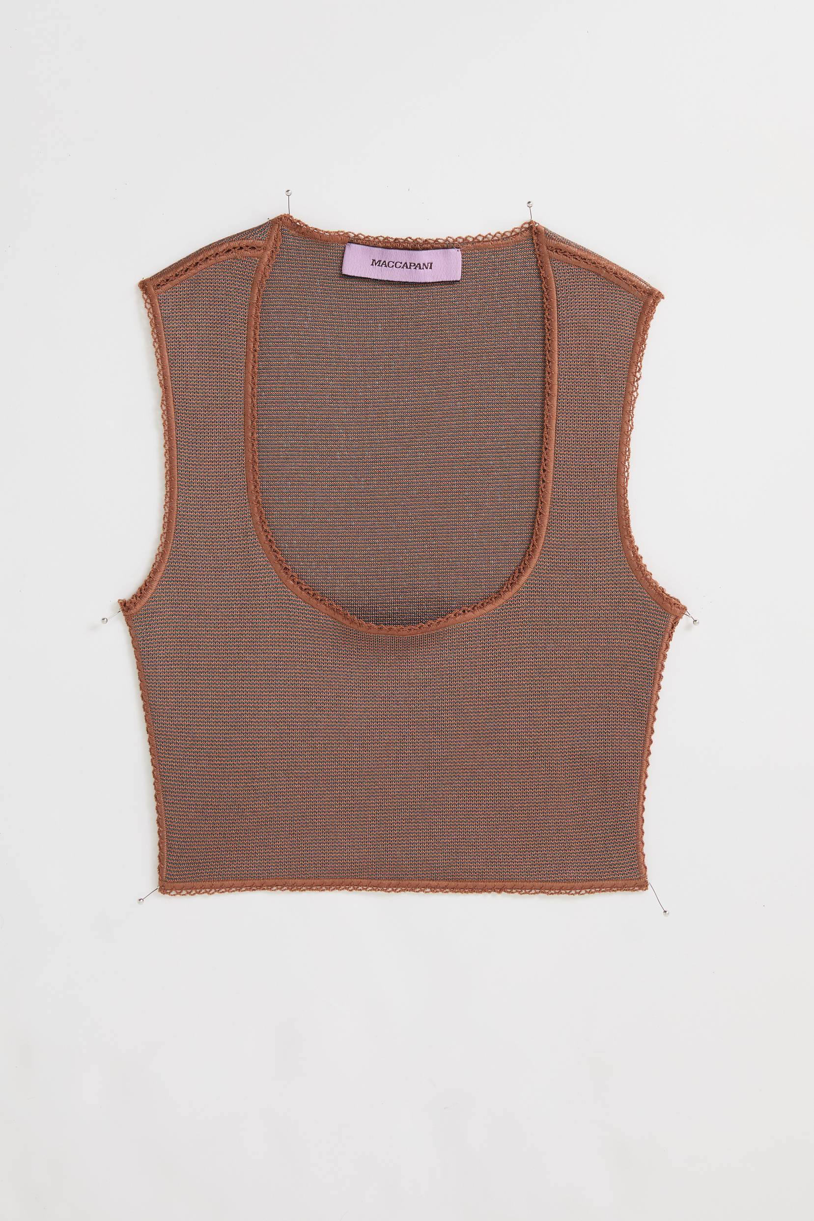 Knitted bra-top