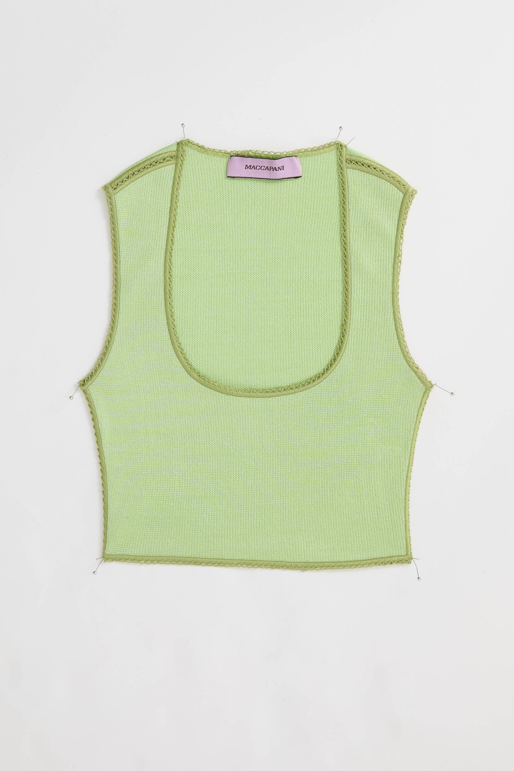 Knitted bra-top