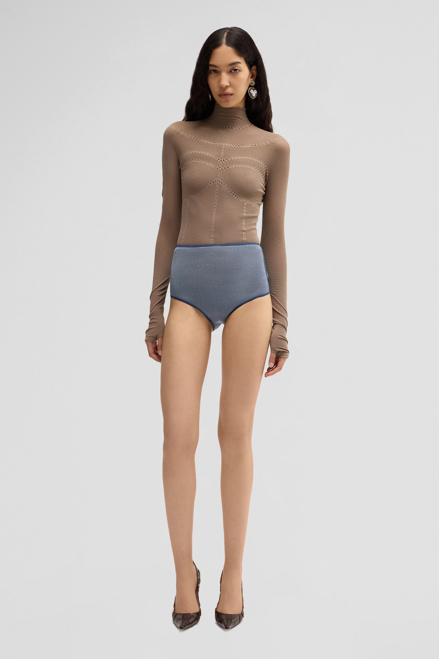 Second skin mock-neck