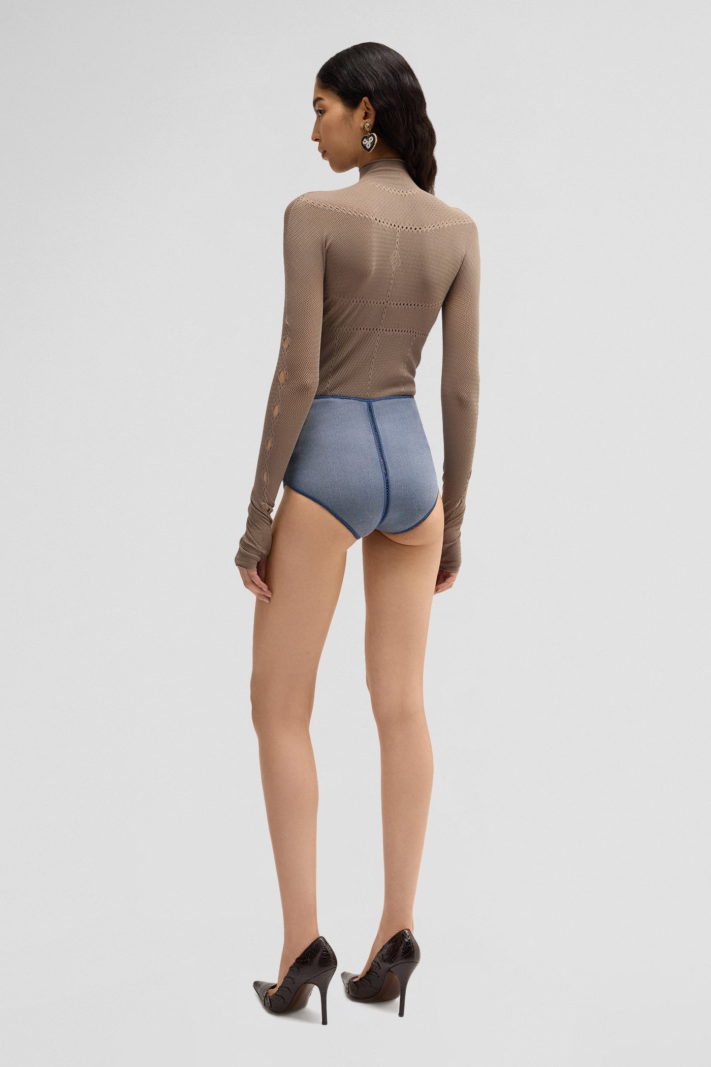 Second skin mock-neck