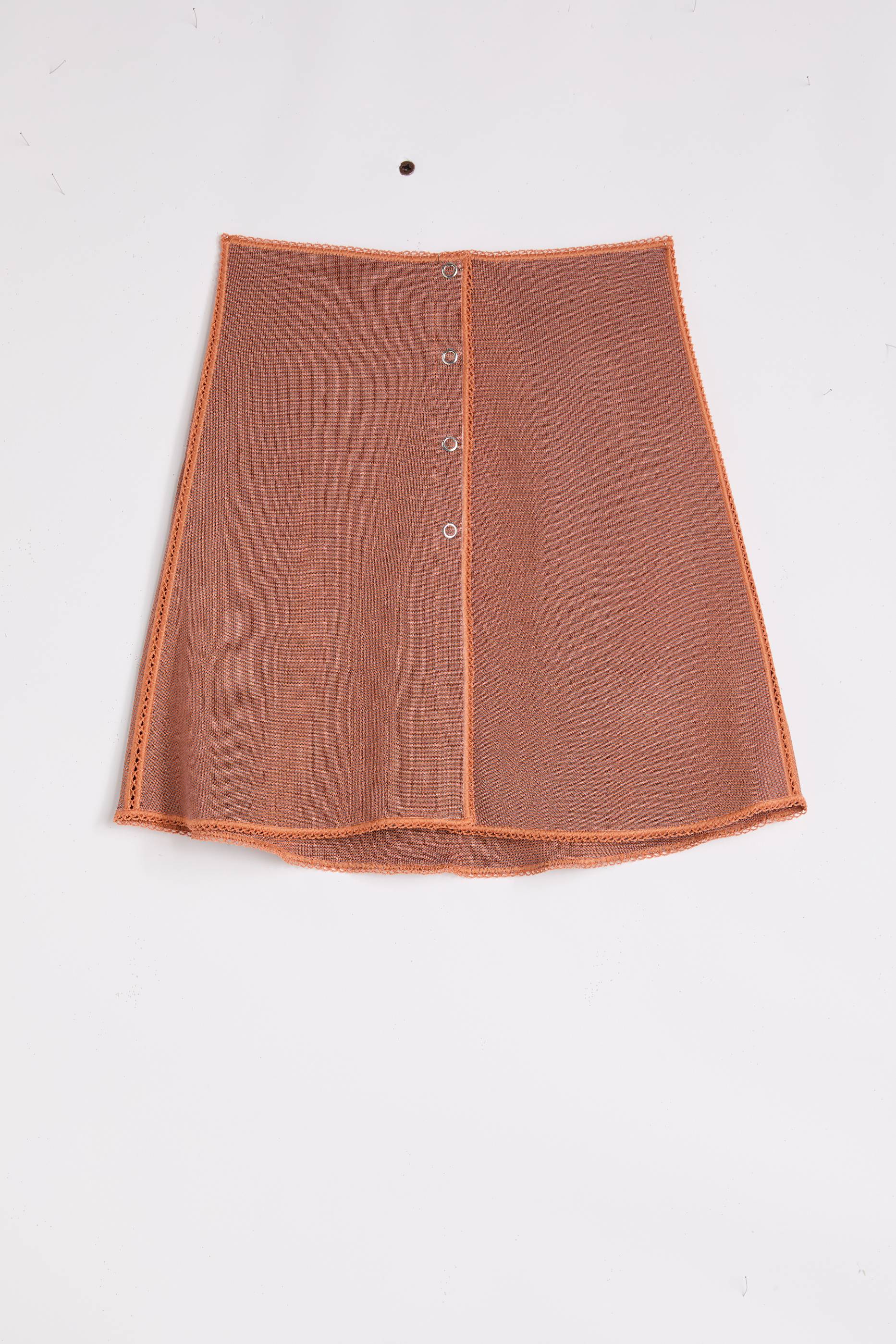 Knitted mini skirt